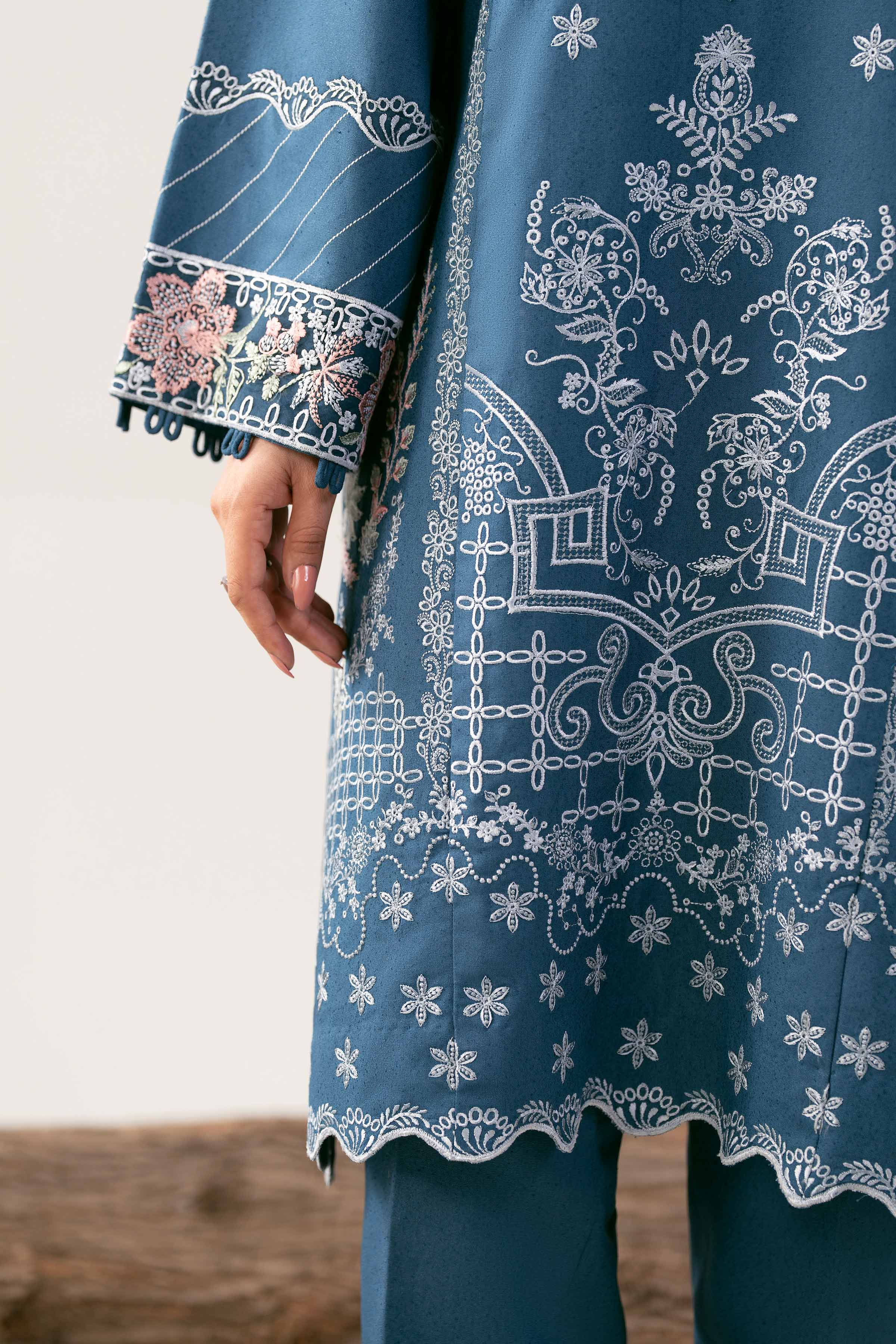 3 Piece - Embroidered Suit - 42503593 for Women - Unstitched Collection | Nishat | Shop Online