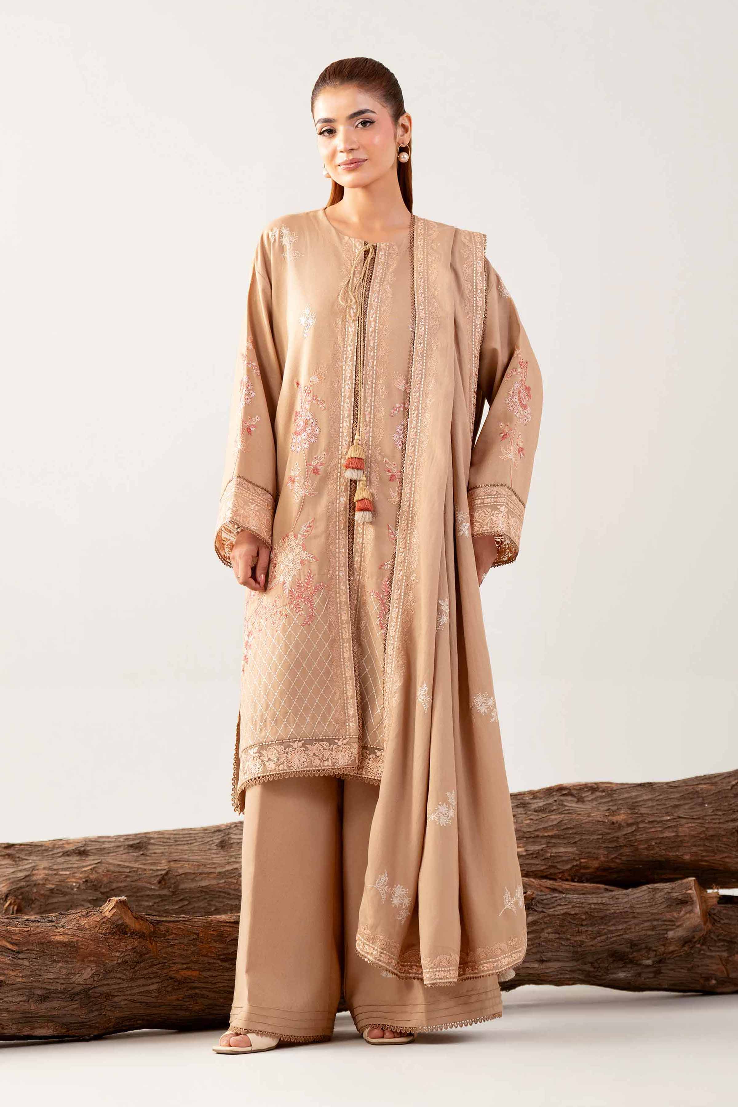 3 Piece - Embroidered Suit - 42503594 for Women - Unstitched Collection | Nishat | Shop Online