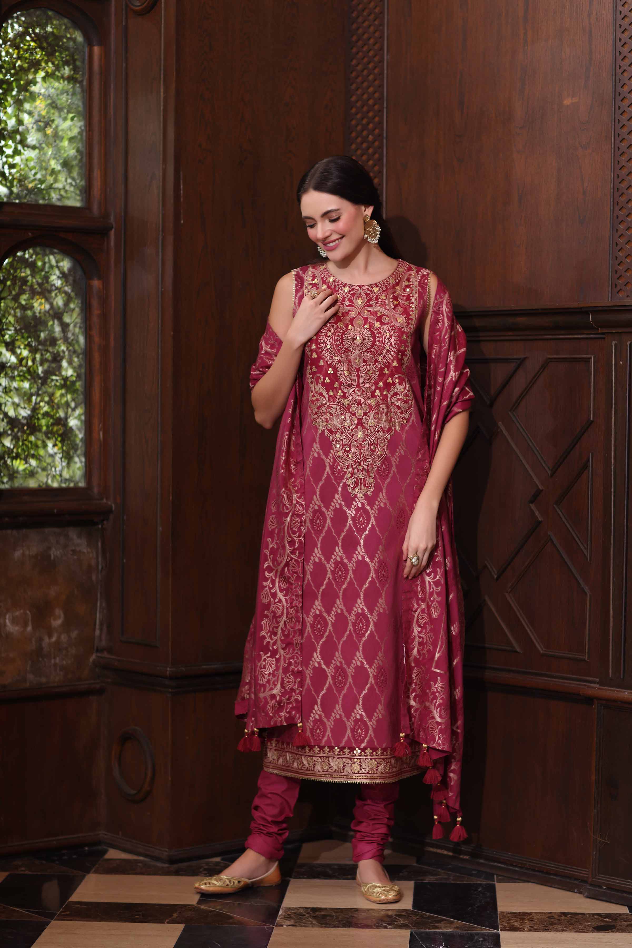 3 Piece - Embroidered Suit - 42503597 for Women - Unstitched Collection | Nishat | Shop Online