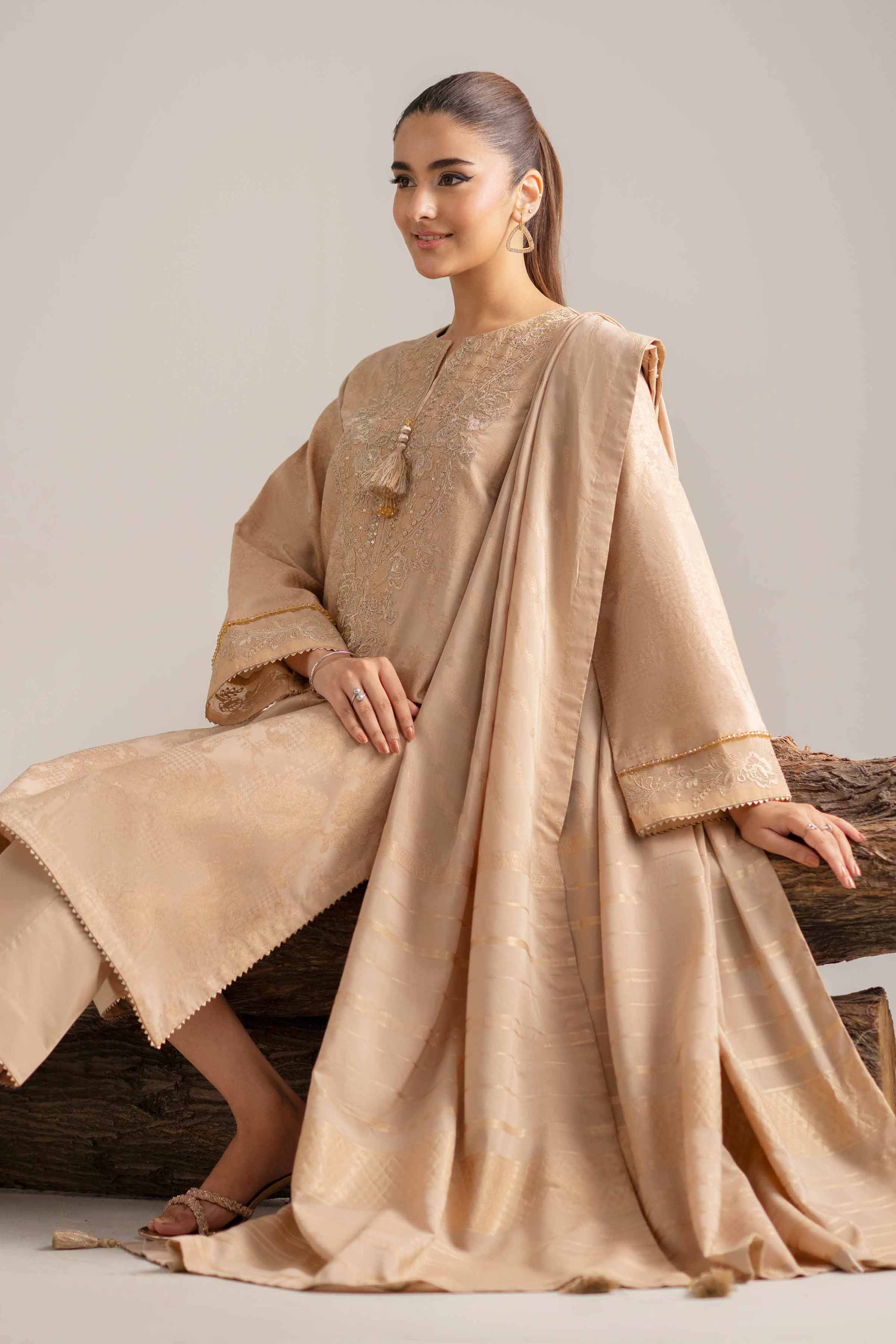 3 Piece - Embroidered Suit - 42503598 for Women - Unstitched Collection | Nishat | Shop Online