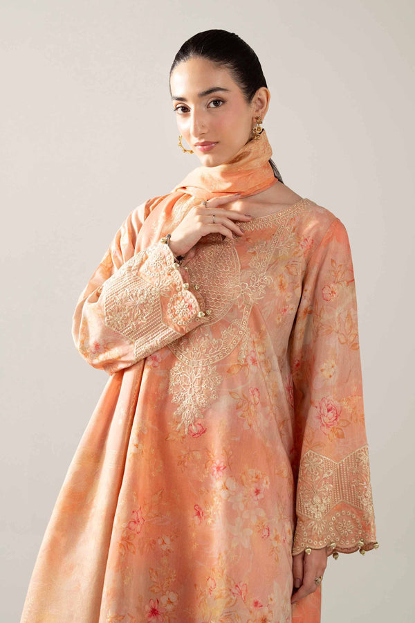 3 Piece - Digital Printed Embroidered Suit - 42503602 for Women - Unstitched Collection | Nishat | Shop Online