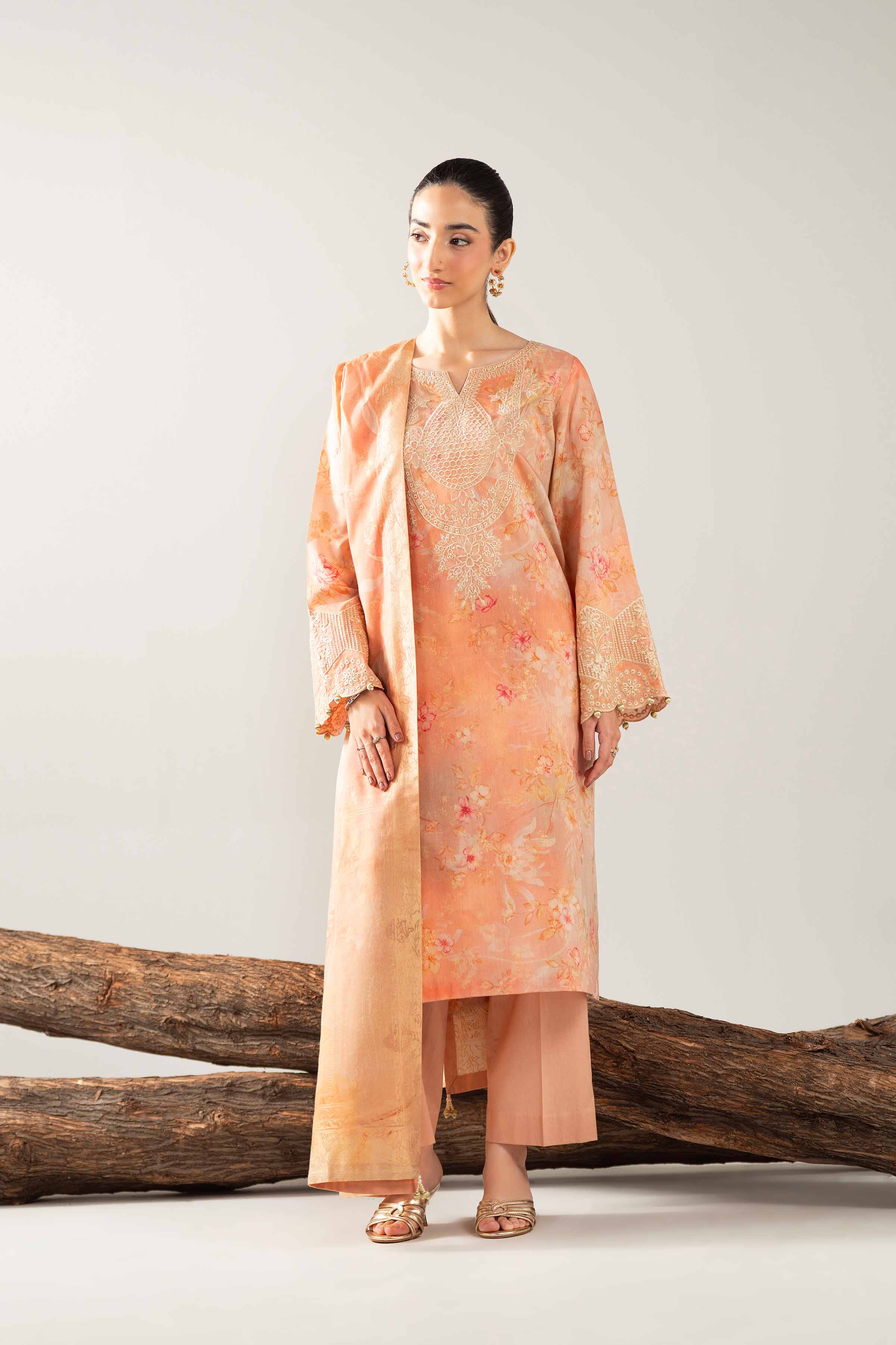 3 Piece - Digital Printed Embroidered Suit - 42503602 for Women - Unstitched Collection | Nishat | Shop Online