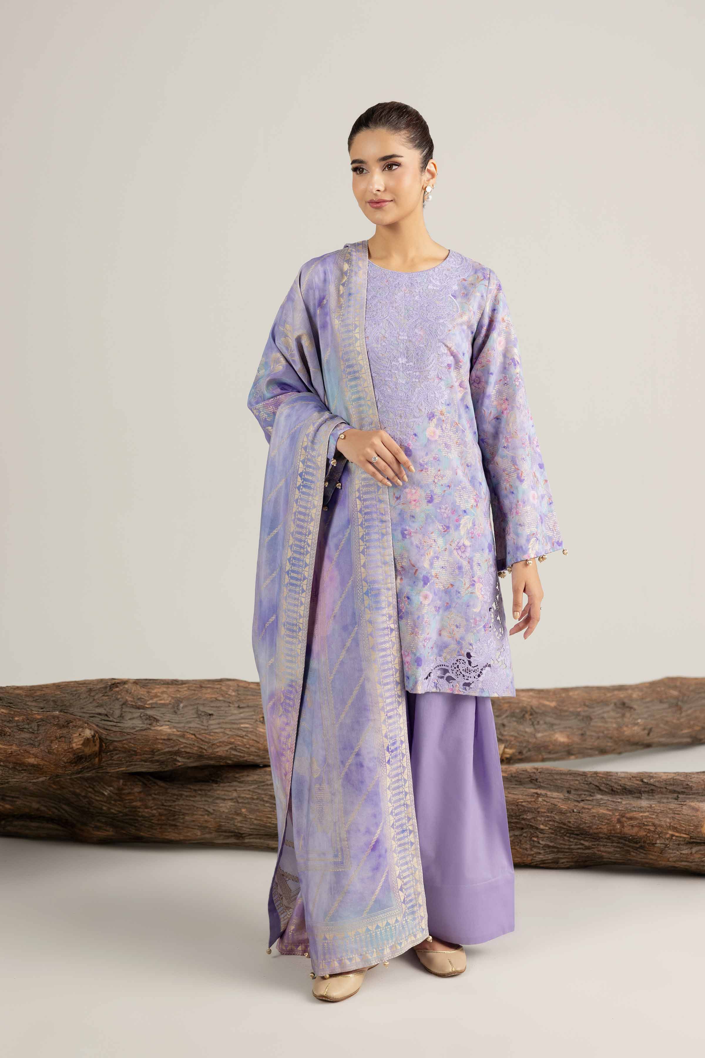 3 Piece - Digital Printed Embroidered Suit - 42503604 for Women - Unstitched Collection | Nishat | Shop Online