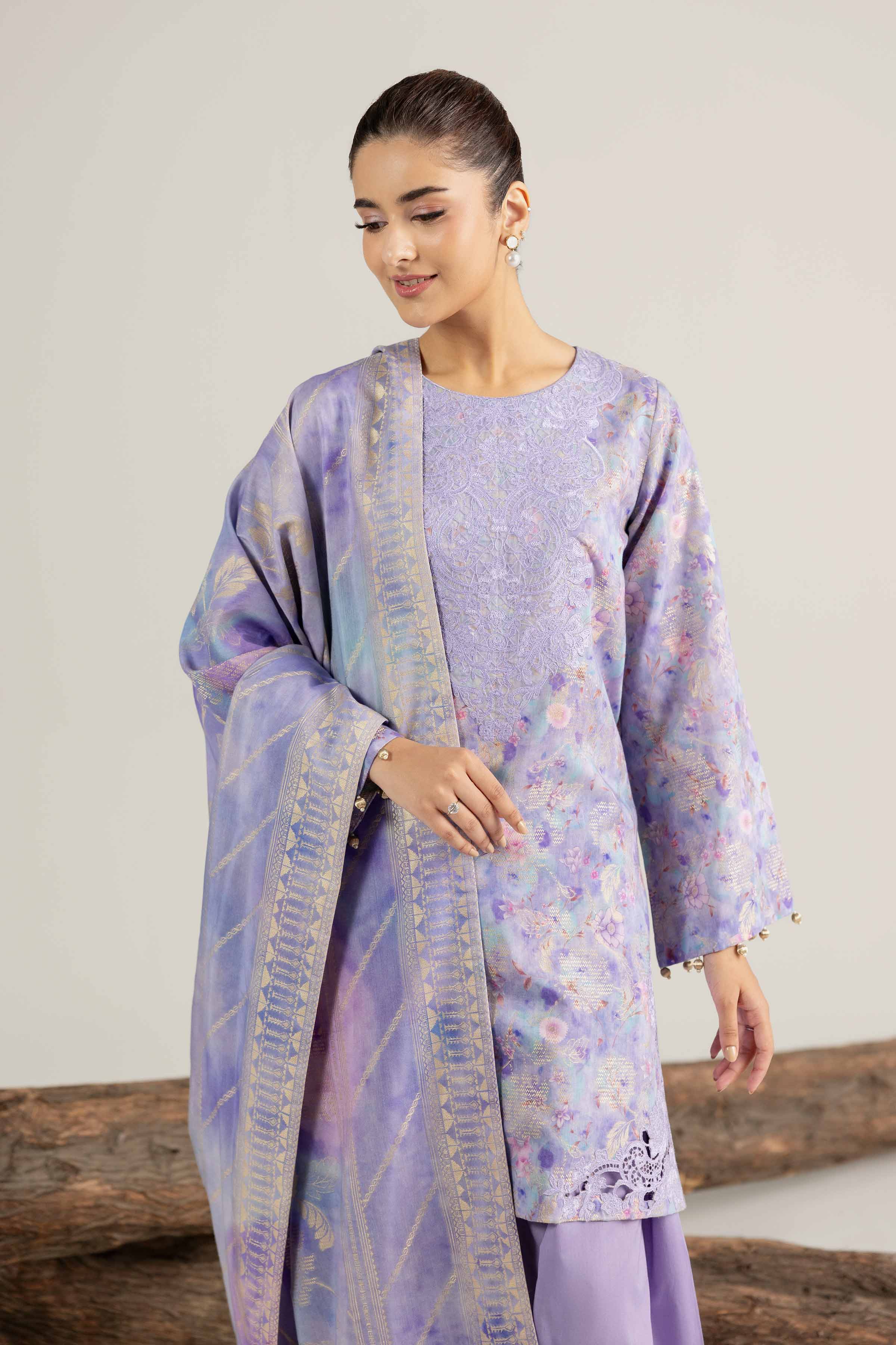 3 Piece - Digital Printed Embroidered Suit - 42503604 for Women - Unstitched Collection | Nishat | Shop Online