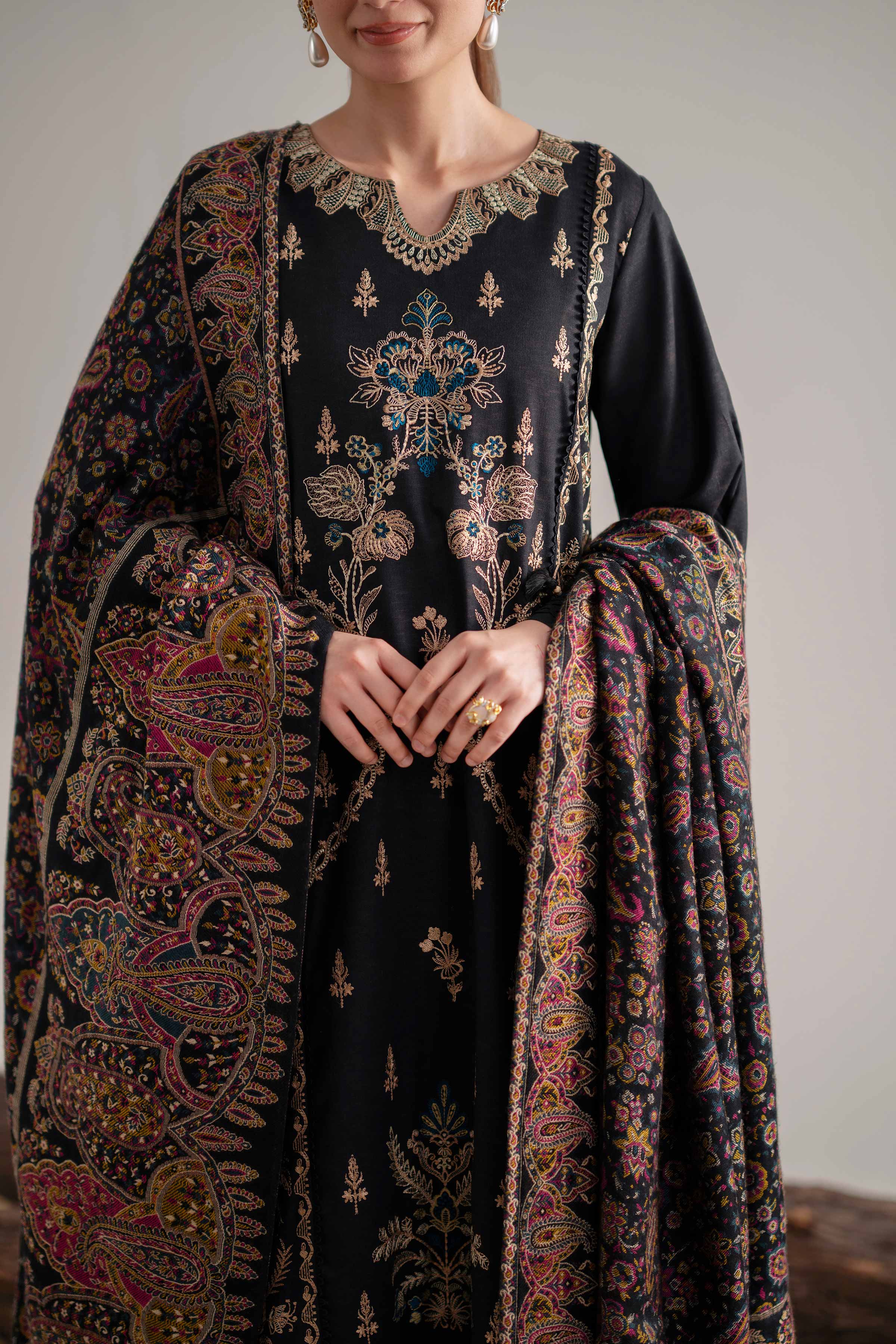 3 Piece - Embroidered Suit - 42503609 for Women - Unstitched Collection | Nishat | Shop Online