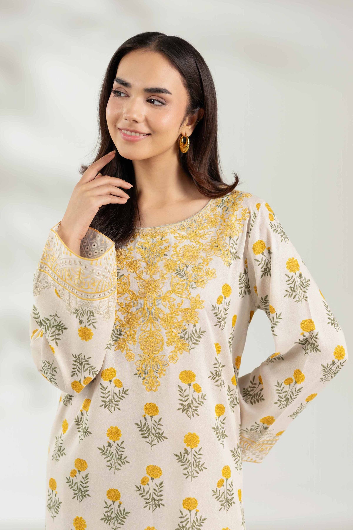 2 Piece - Printed Embroidered Suit  - 42503611 for Women - Unstitched Collection | Nishat | Shop Online