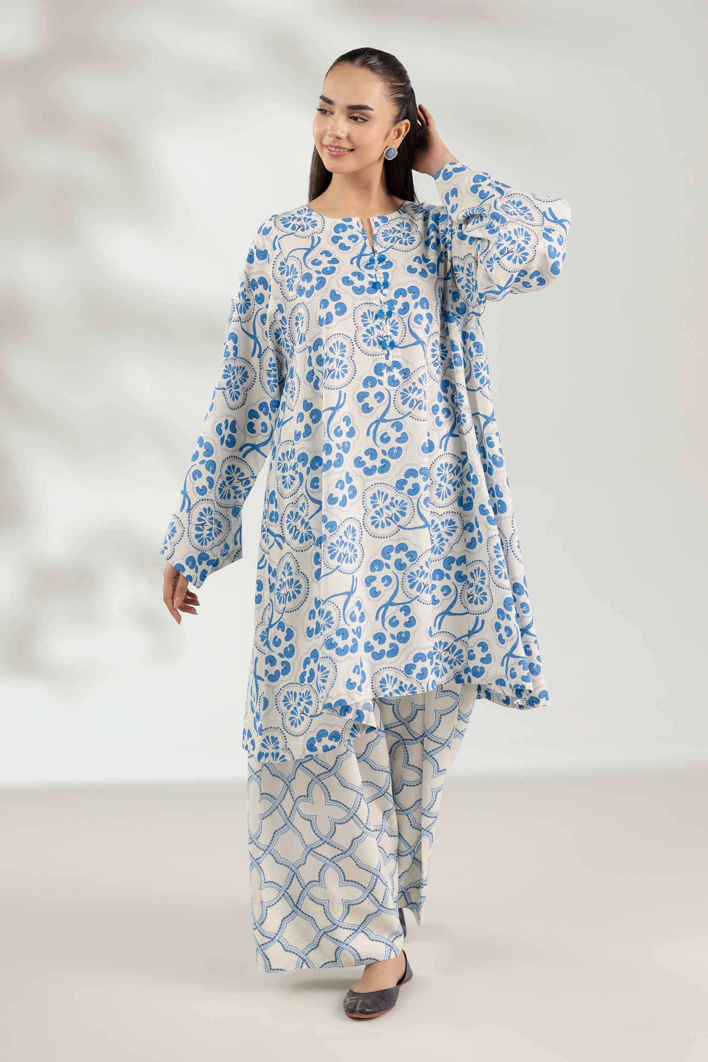 2 Piece - Printed Suit  - 42503625 for Women - Unstitched Collection | Nishat | Shop Online