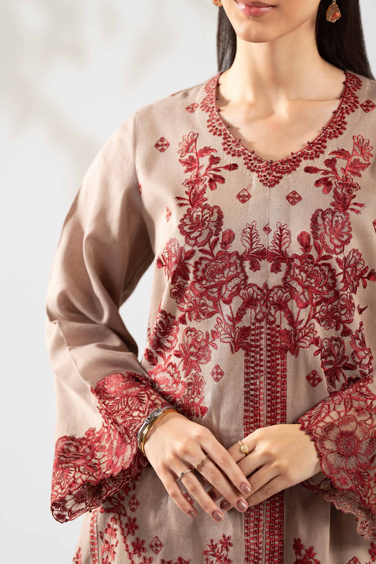 2 Piece - Embroidered Suit  - 42503633 for Women - Unstitched Collection | Nishat | Shop Online