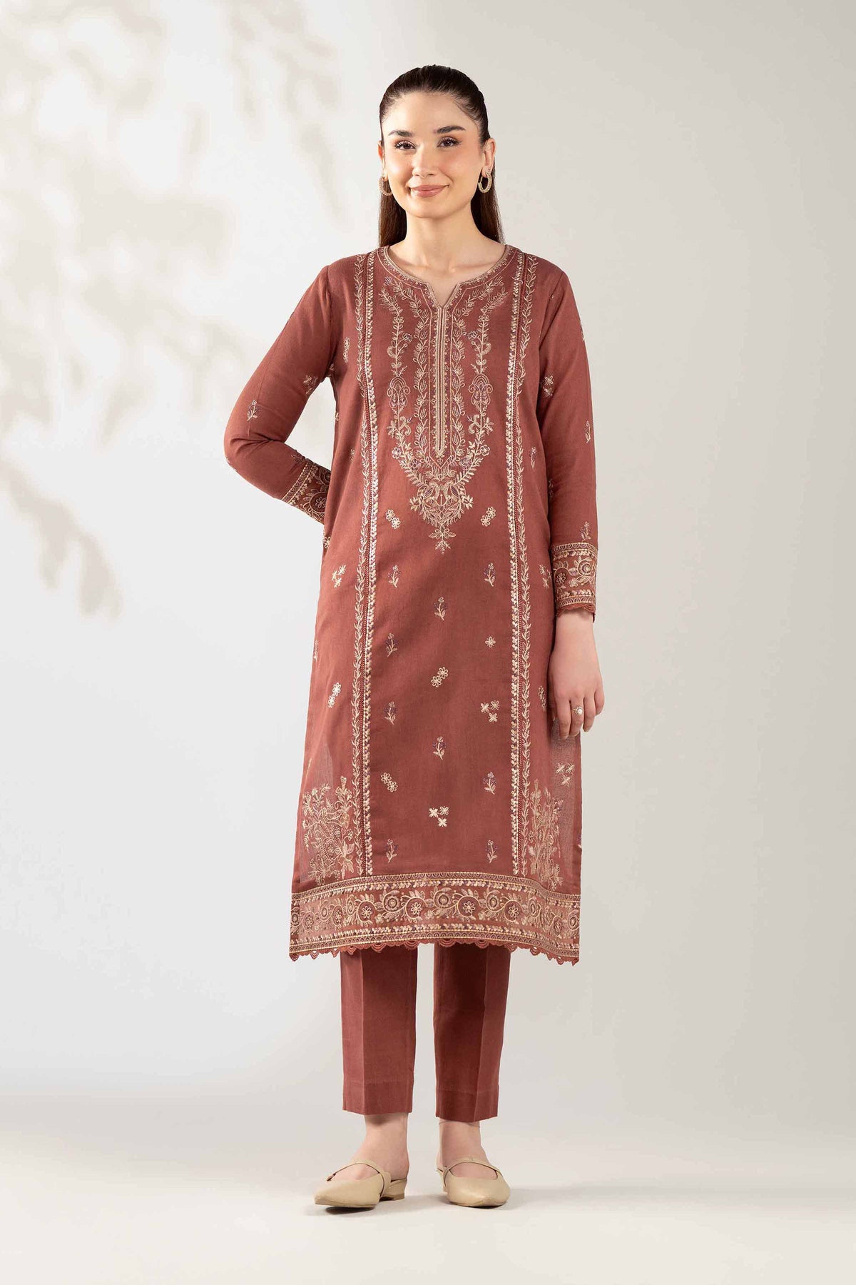 2 Piece - Embroidered Suit  - 42503639 for Women - Unstitched Collection | Nishat | Shop Online
