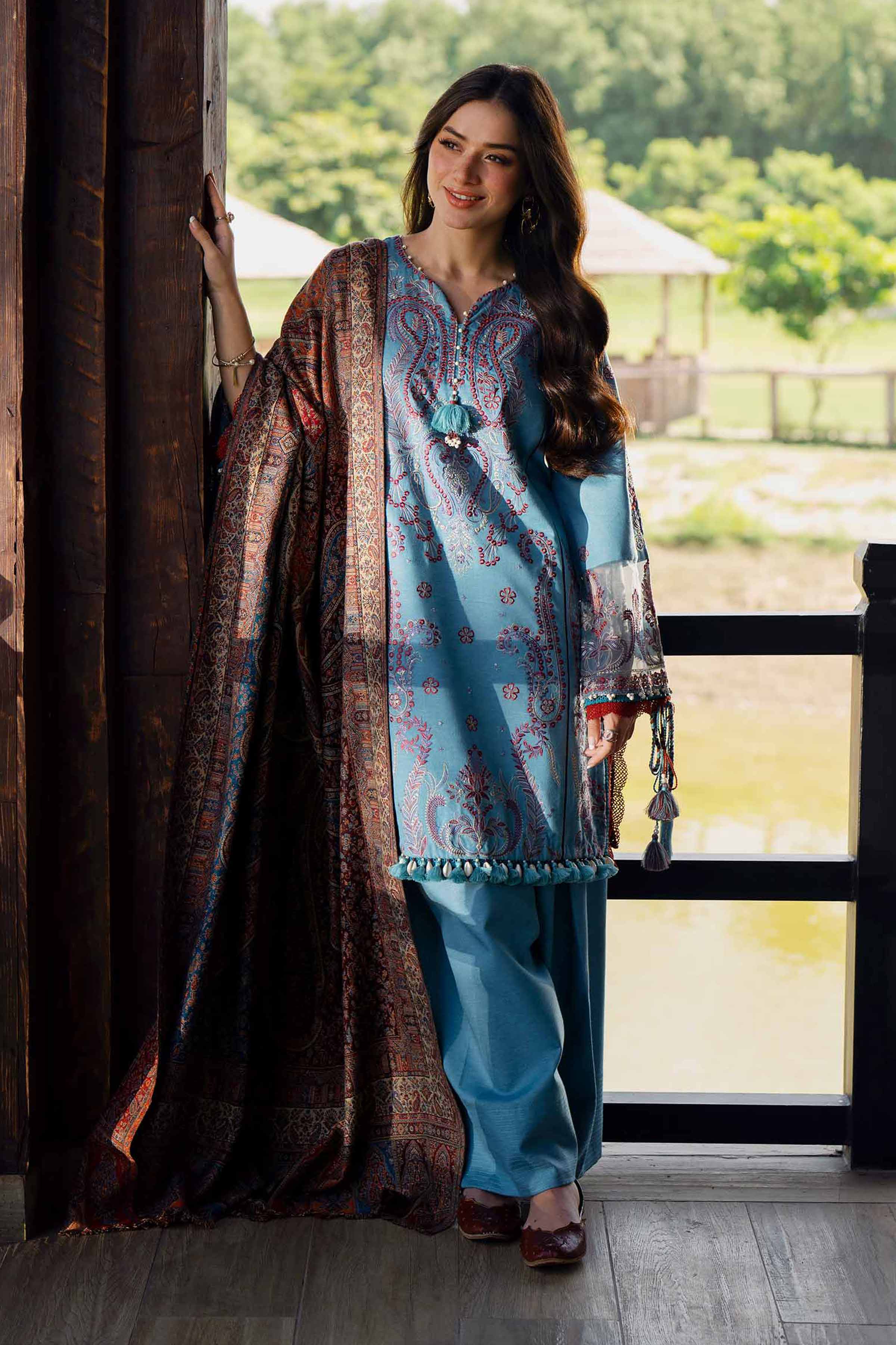 3 Piece - Embroidered Suit - 42503674 for Women - Unstitched Collection | Nishat | Shop Online