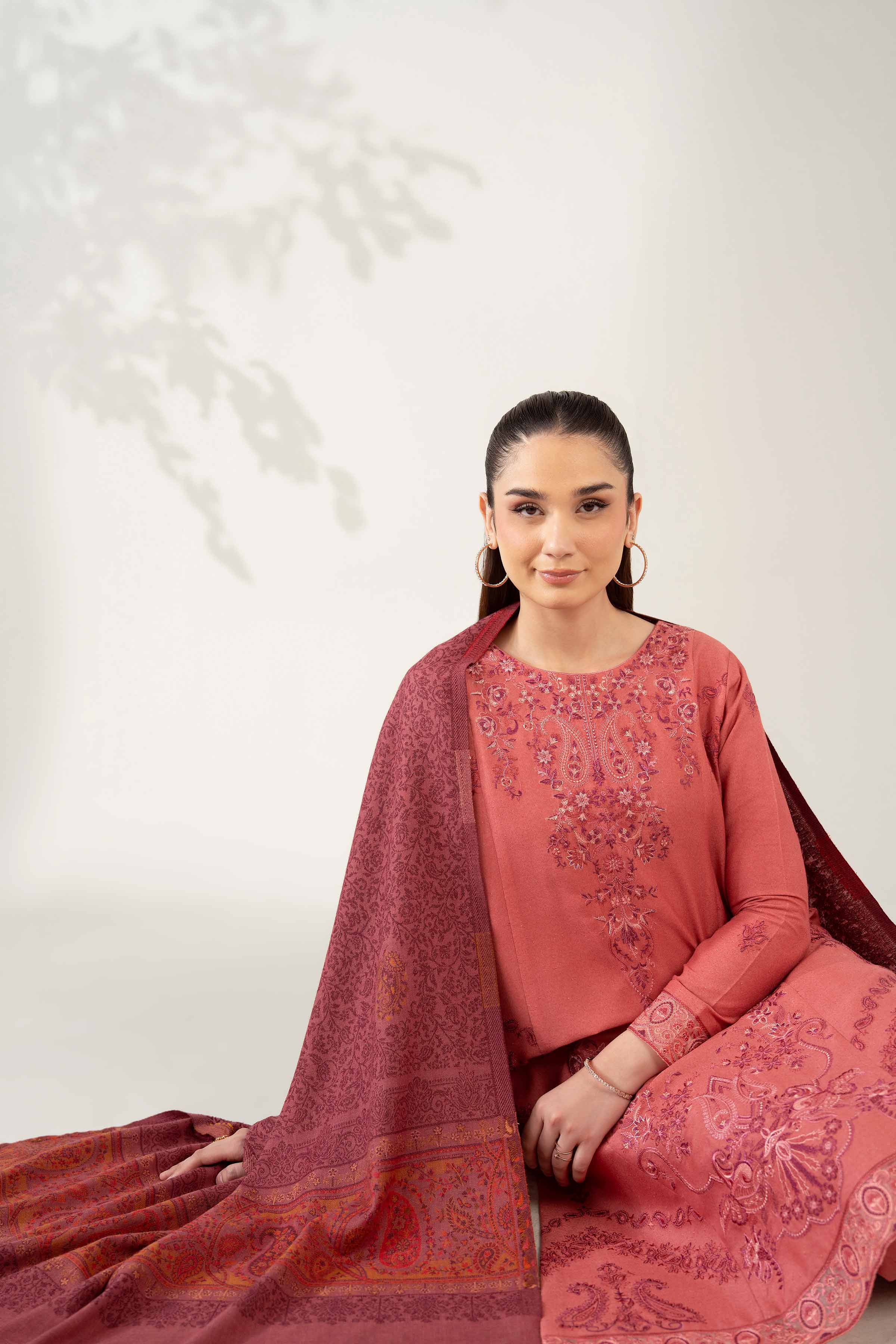 3 Piece - Embroidered Suit - 42503675 for Women - Unstitched Collection | Nishat | Shop Online