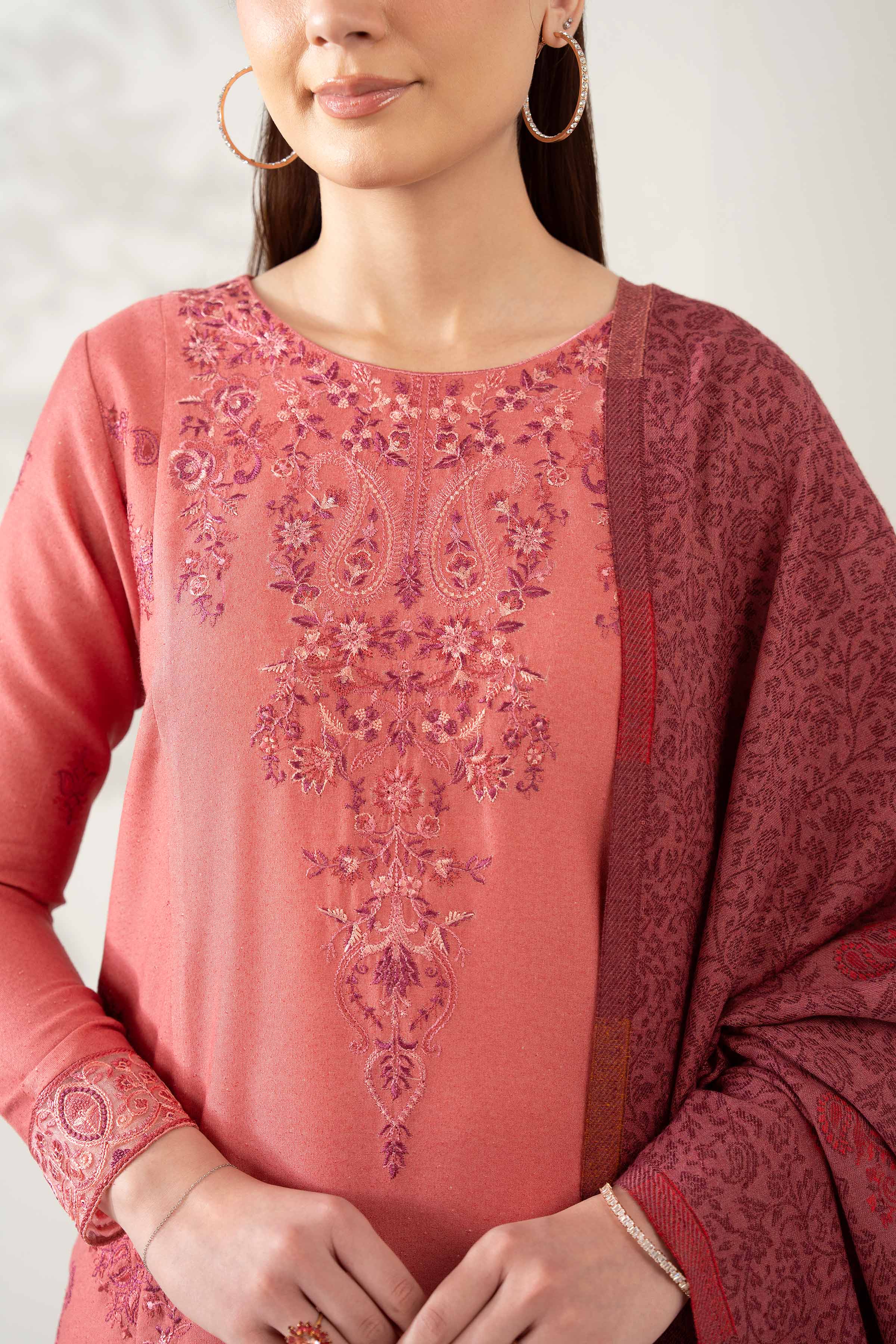 3 Piece - Embroidered Suit - 42503675 for Women - Unstitched Collection | Nishat | Shop Online