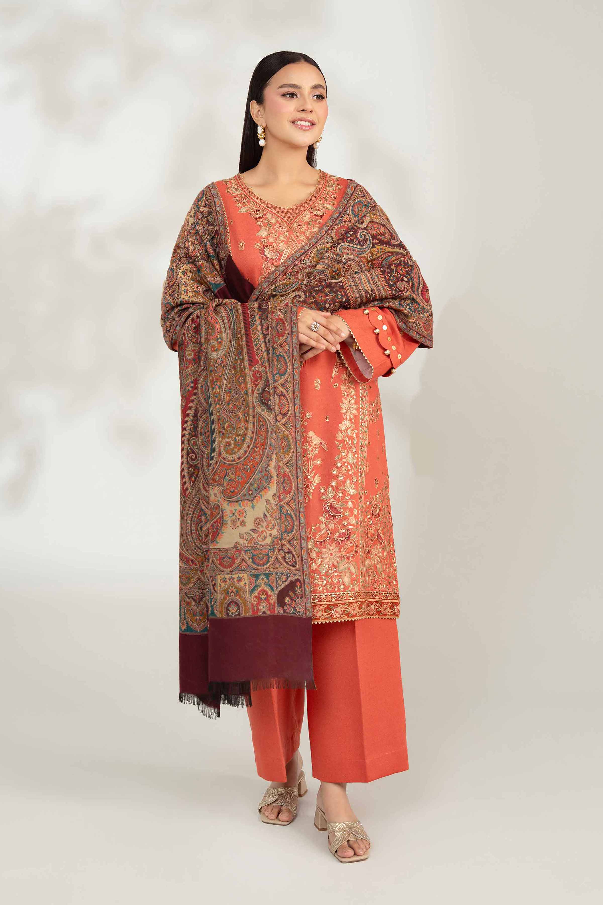 3 Piece - Embroidered Suit - 42503677 for Women - Unstitched Collection | Nishat | Shop Online