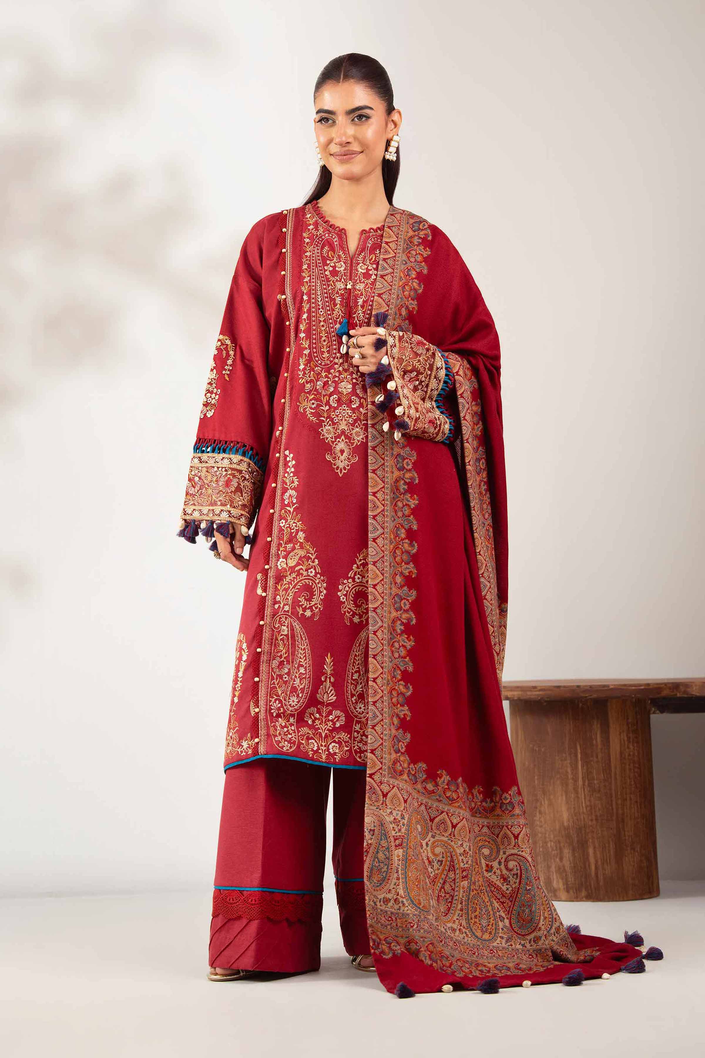 3 Piece - Embroidered Suit - 42503678 for Women - Unstitched Collection | Nishat | Shop Online