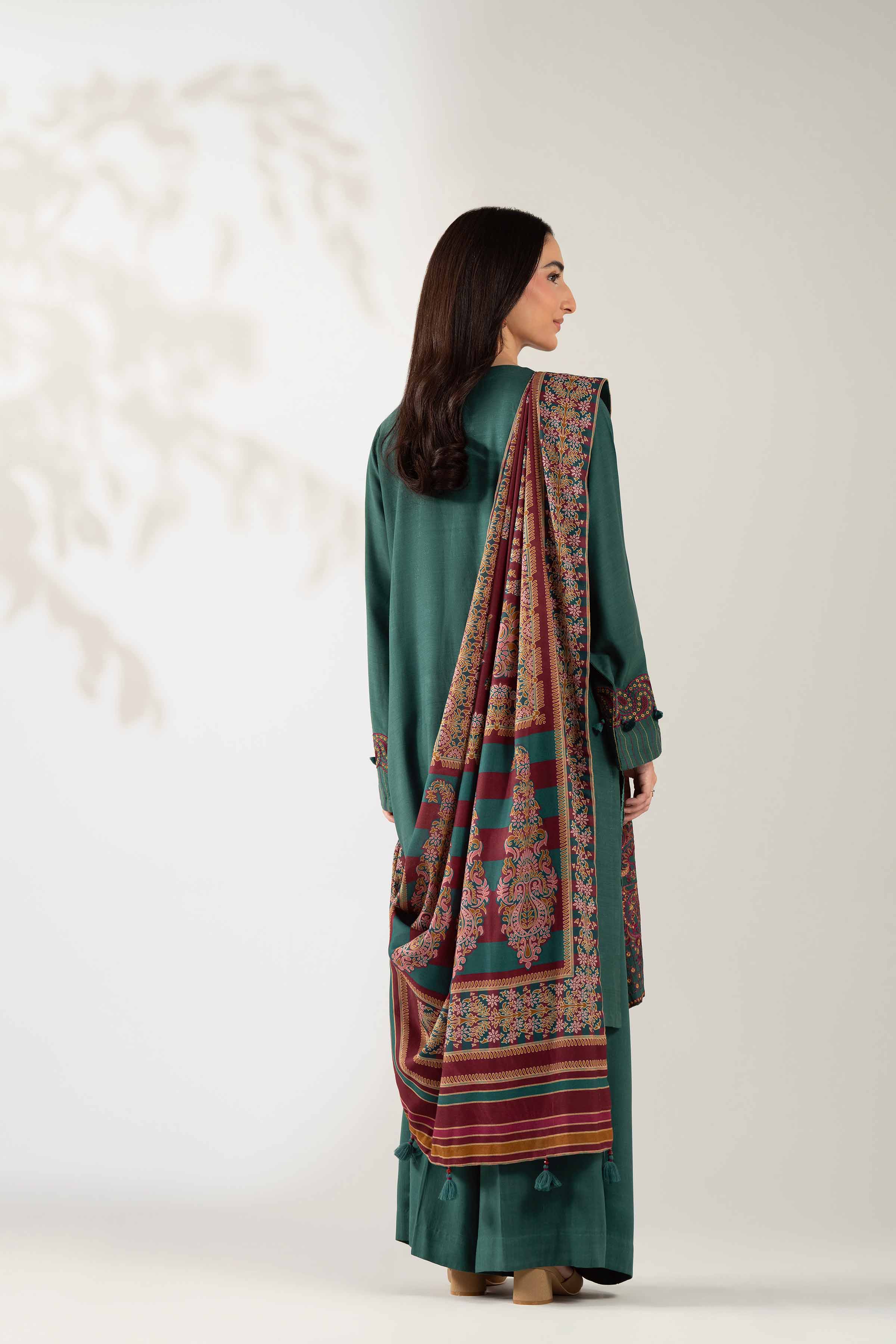 3 Piece - Digital Printed Embroidered Suit  - 42503682 for Women - Unstitched Collection | Nishat | Shop Online