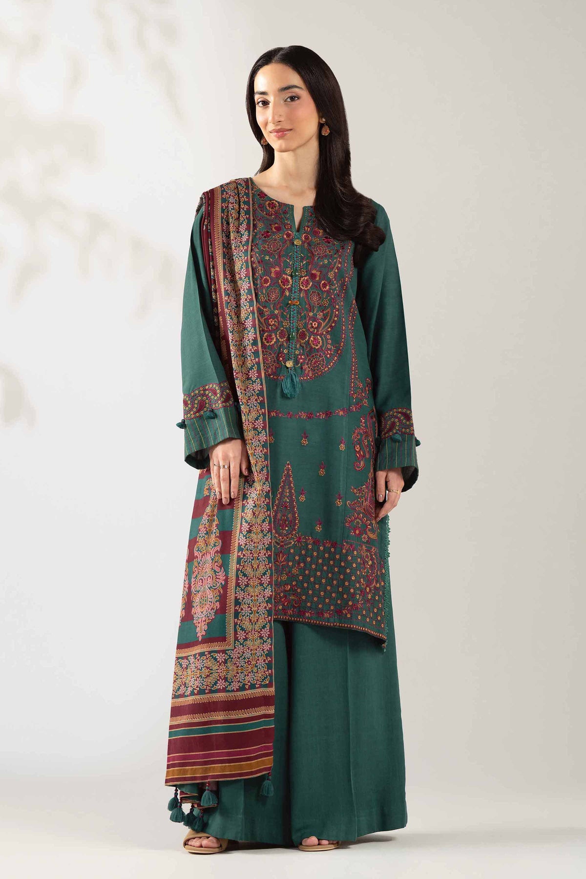 3 Piece - Digital Printed Embroidered Suit  - 42503682 for Women - Unstitched Collection | Nishat | Shop Online