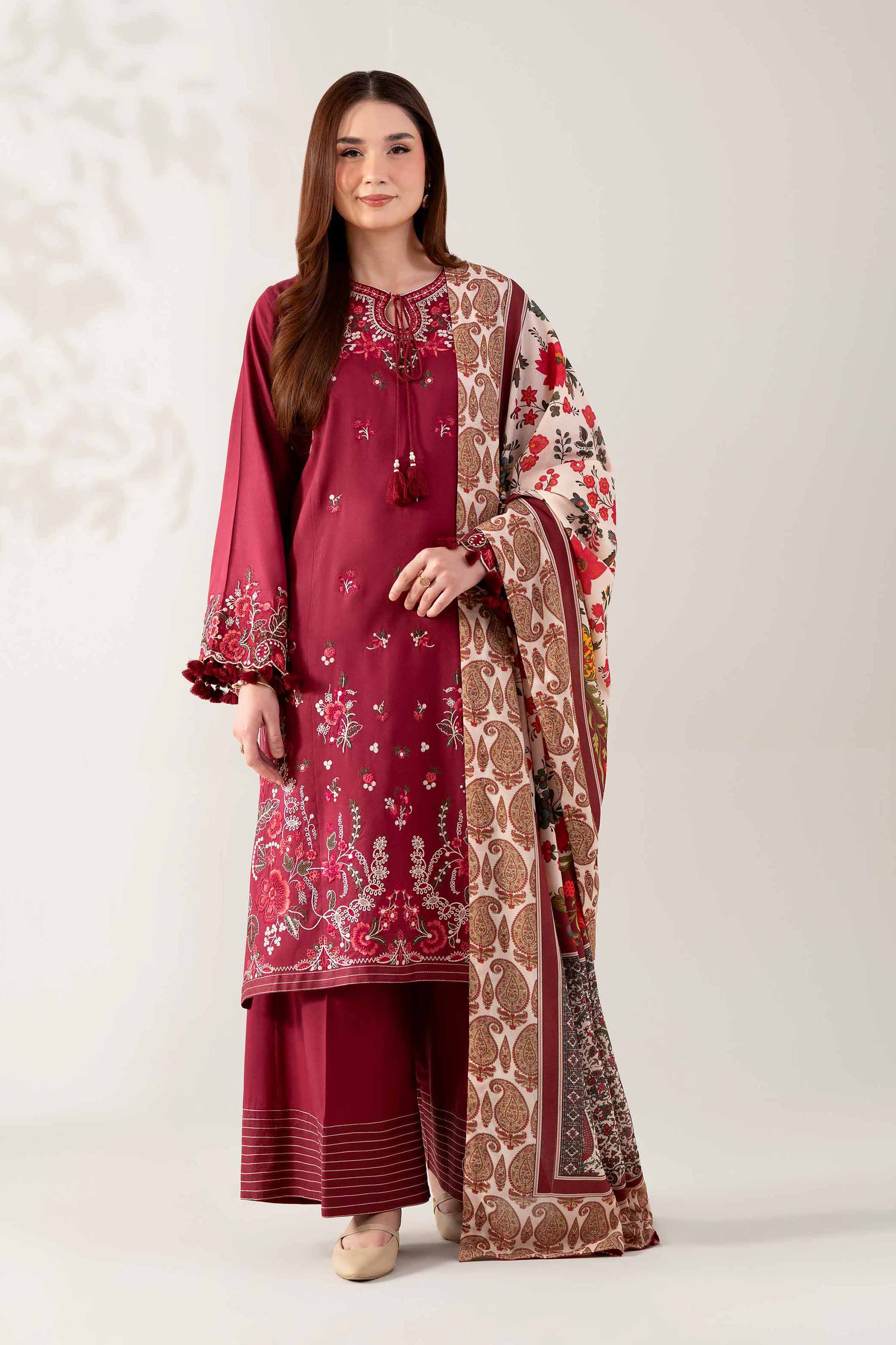 3 Piece - Digital Printed Embroidered Suit  - 42503684 for Women - Unstitched Collection | Nishat | Shop Online