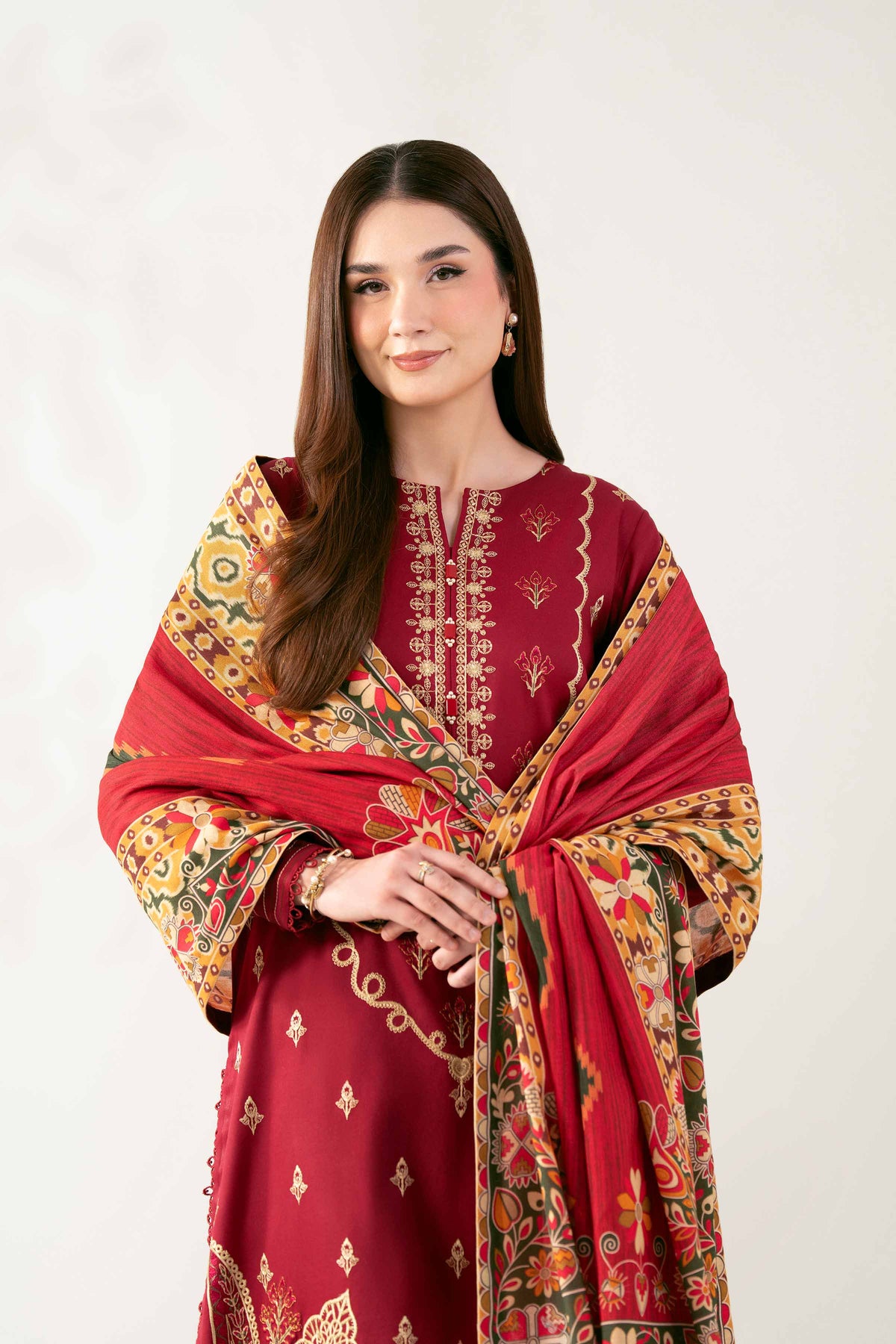 3 Piece - Digital Printed Embroidered Suit  - 42503687 for Women - Unstitched Collection | Nishat | Shop Online