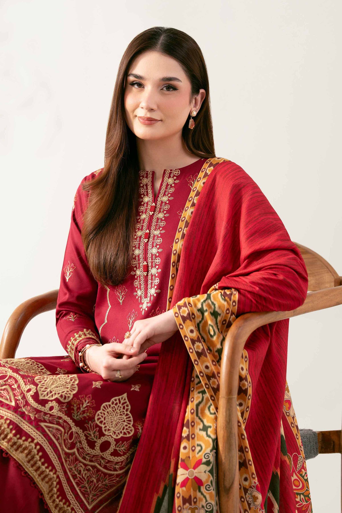 3 Piece - Digital Printed Embroidered Suit  - 42503687 for Women - Unstitched Collection | Nishat | Shop Online