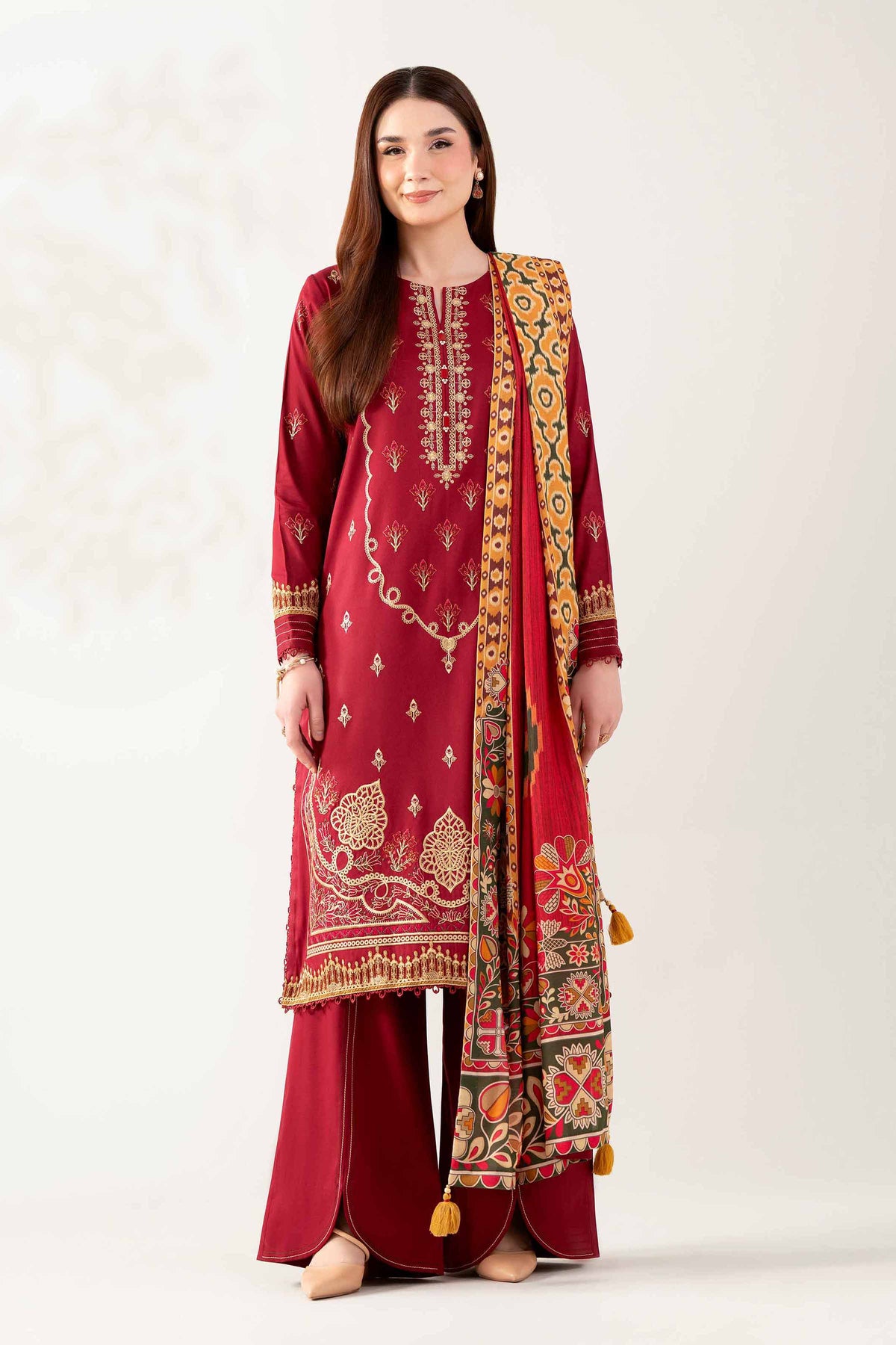 3 Piece - Digital Printed Embroidered Suit  - 42503687 for Women - Unstitched Collection | Nishat | Shop Online