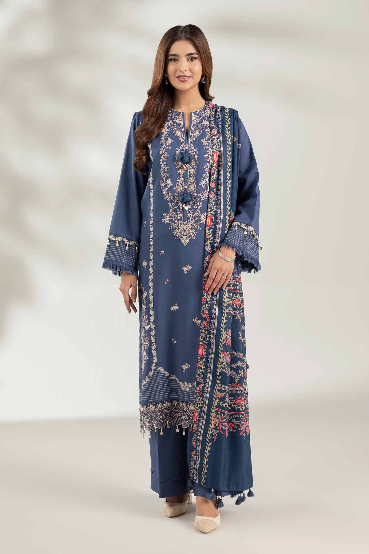 3 Piece - Digital Printed Embroidered Suit  - 42503688 for Women - Unstitched Collection | Nishat | Shop Online