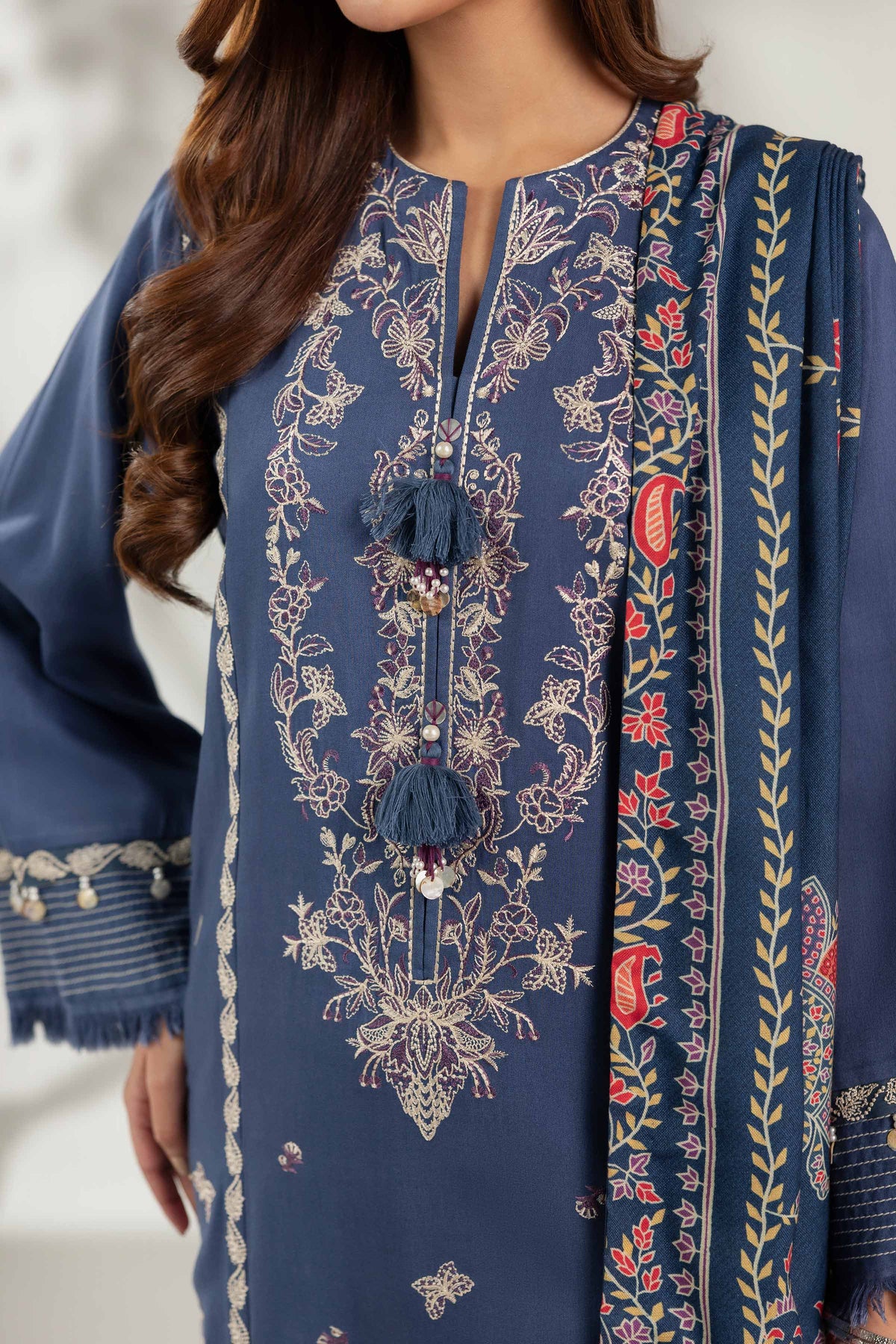 3 Piece - Digital Printed Embroidered Suit  - 42503688 for Women - Unstitched Collection | Nishat | Shop Online