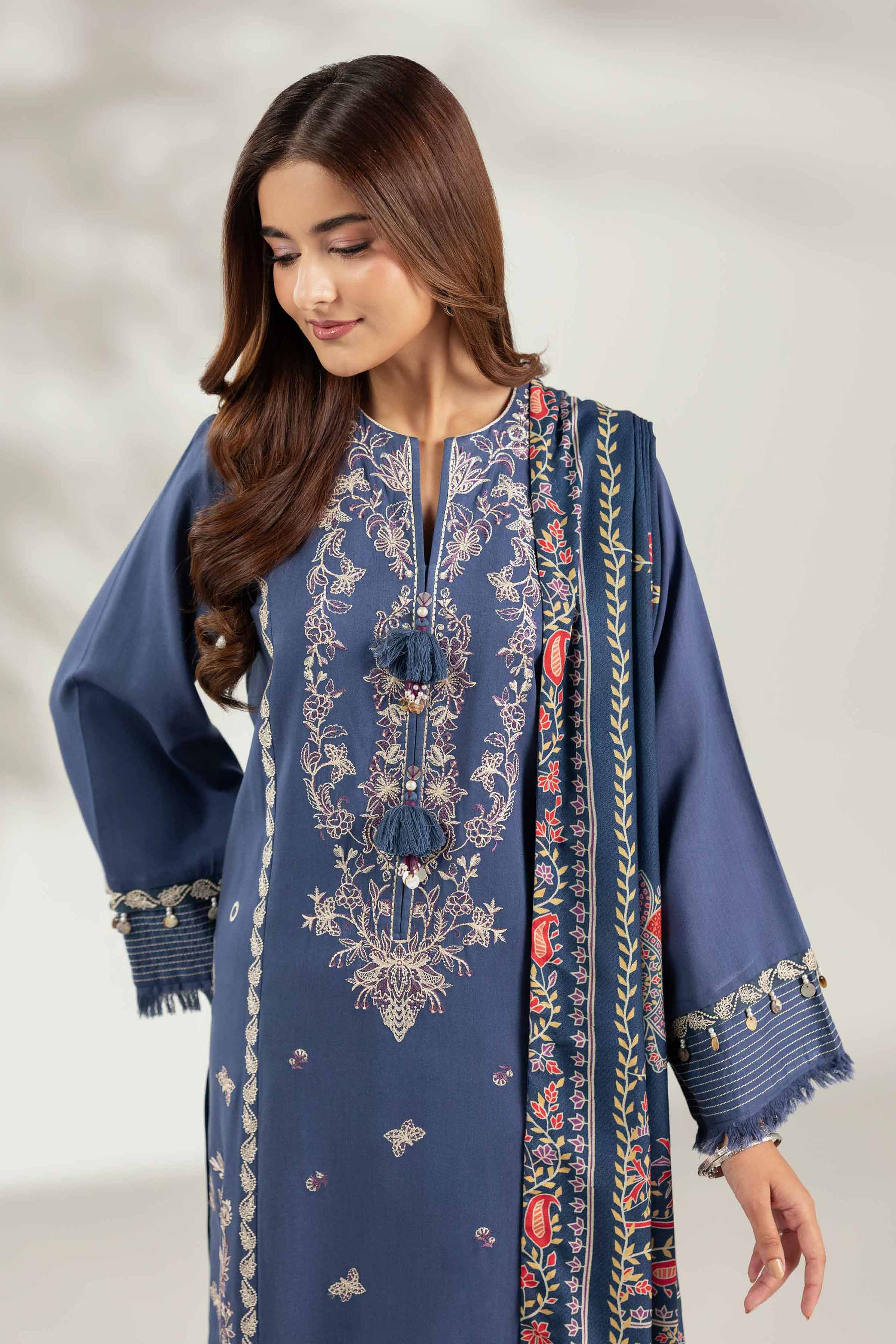 3 Piece - Digital Printed Embroidered Suit  - 42503688 for Women - Unstitched Collection | Nishat | Shop Online