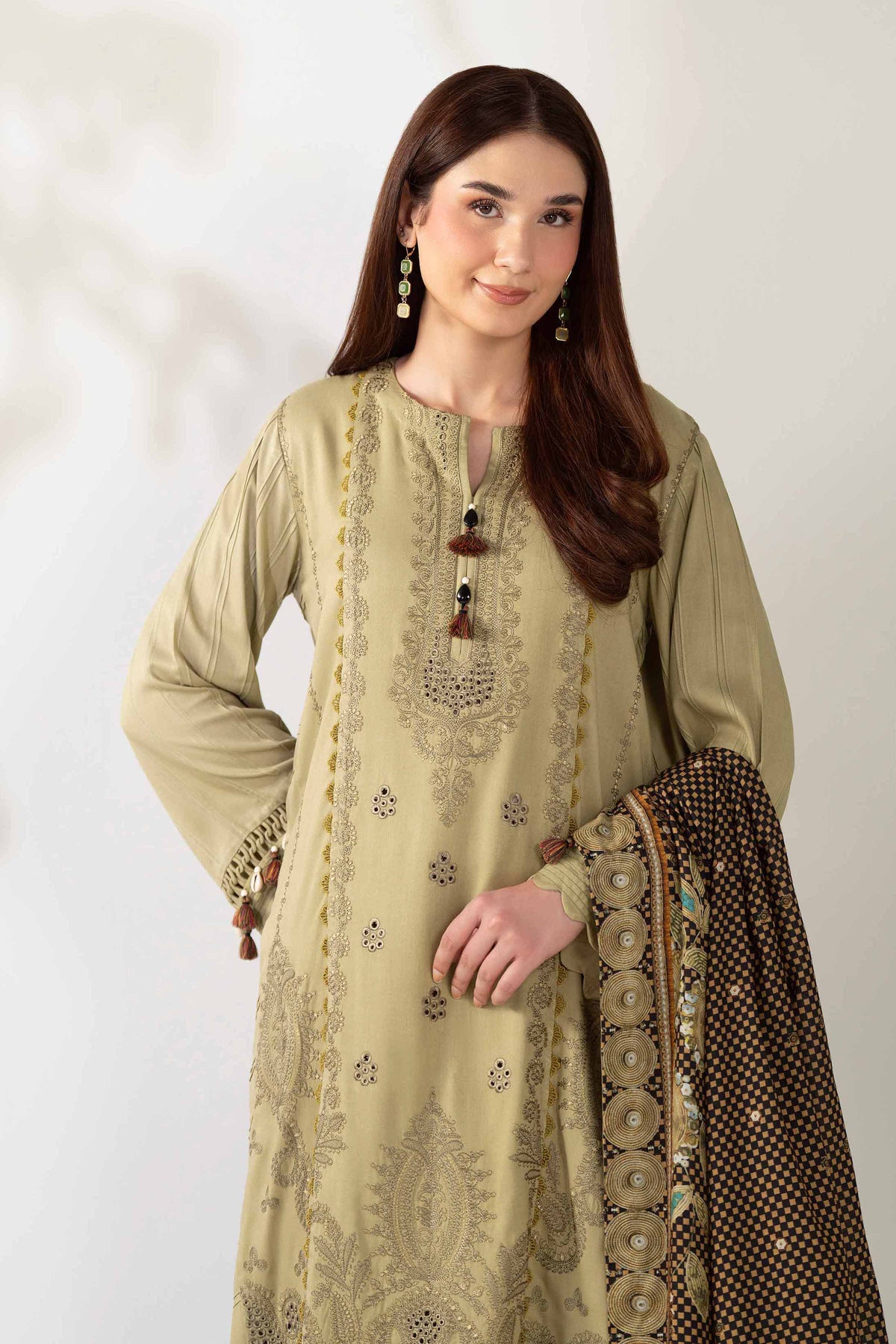 3 Piece - Digital Printed Embroidered Suit  - 42503689 for Women - Unstitched Collection | Nishat | Shop Online