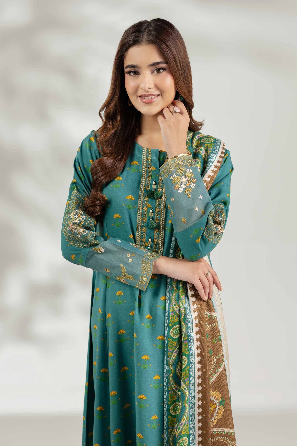 3 Piece - Printed Embroidered Suit  - 42503692 for Women - Unstitched Collection | Nishat | Shop Online