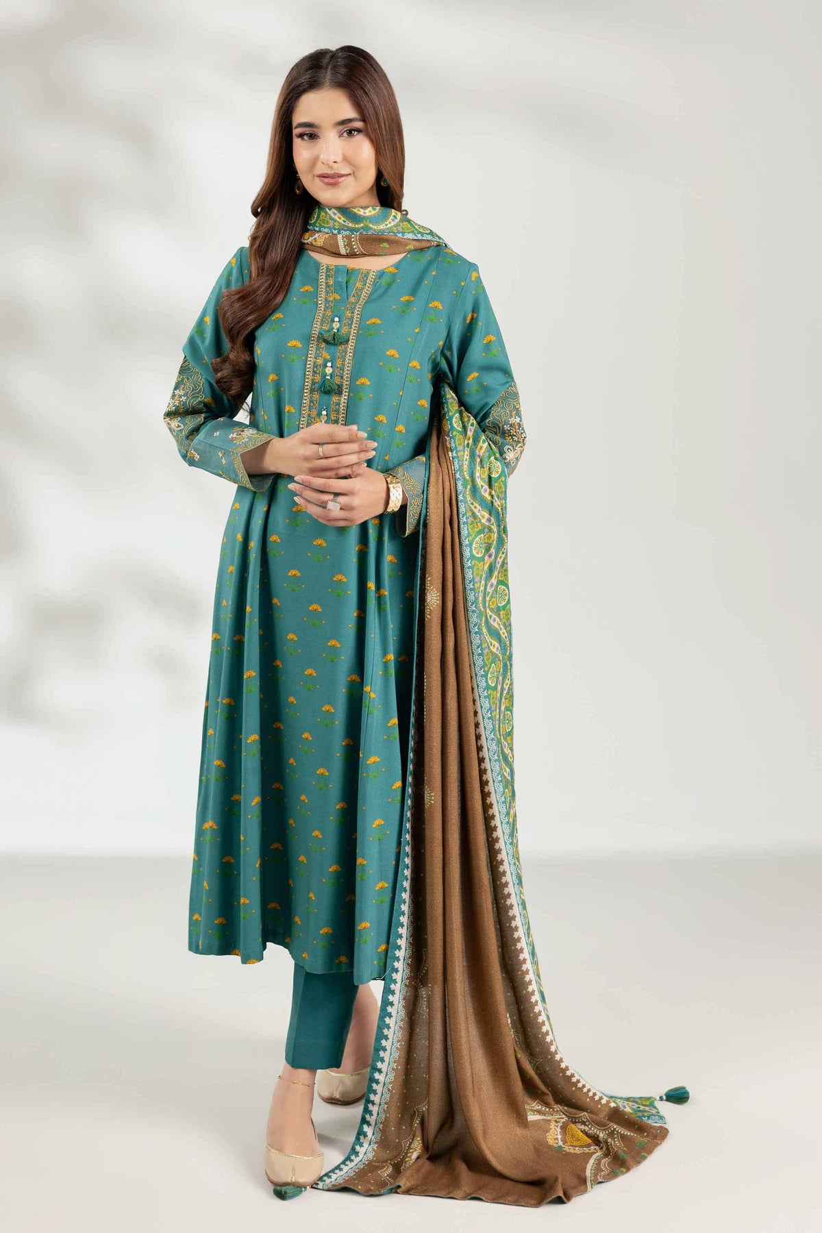 3 Piece - Printed Embroidered Suit  - 42503692 for Women - Unstitched Collection | Nishat | Shop Online
