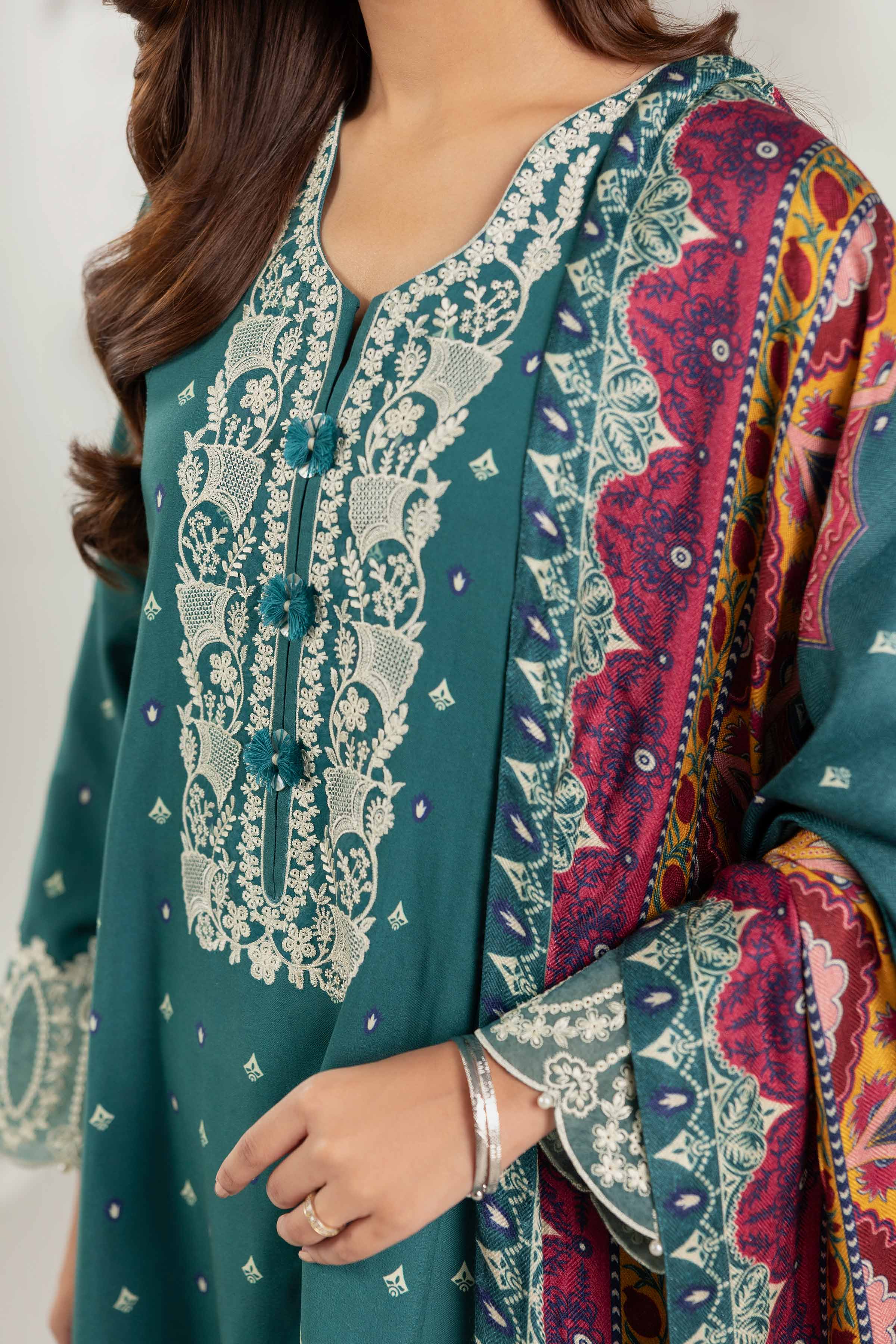 3 Piece - Printed Embroidered Suit  - 42503693 for Women - Unstitched Collection | Nishat | Shop Online