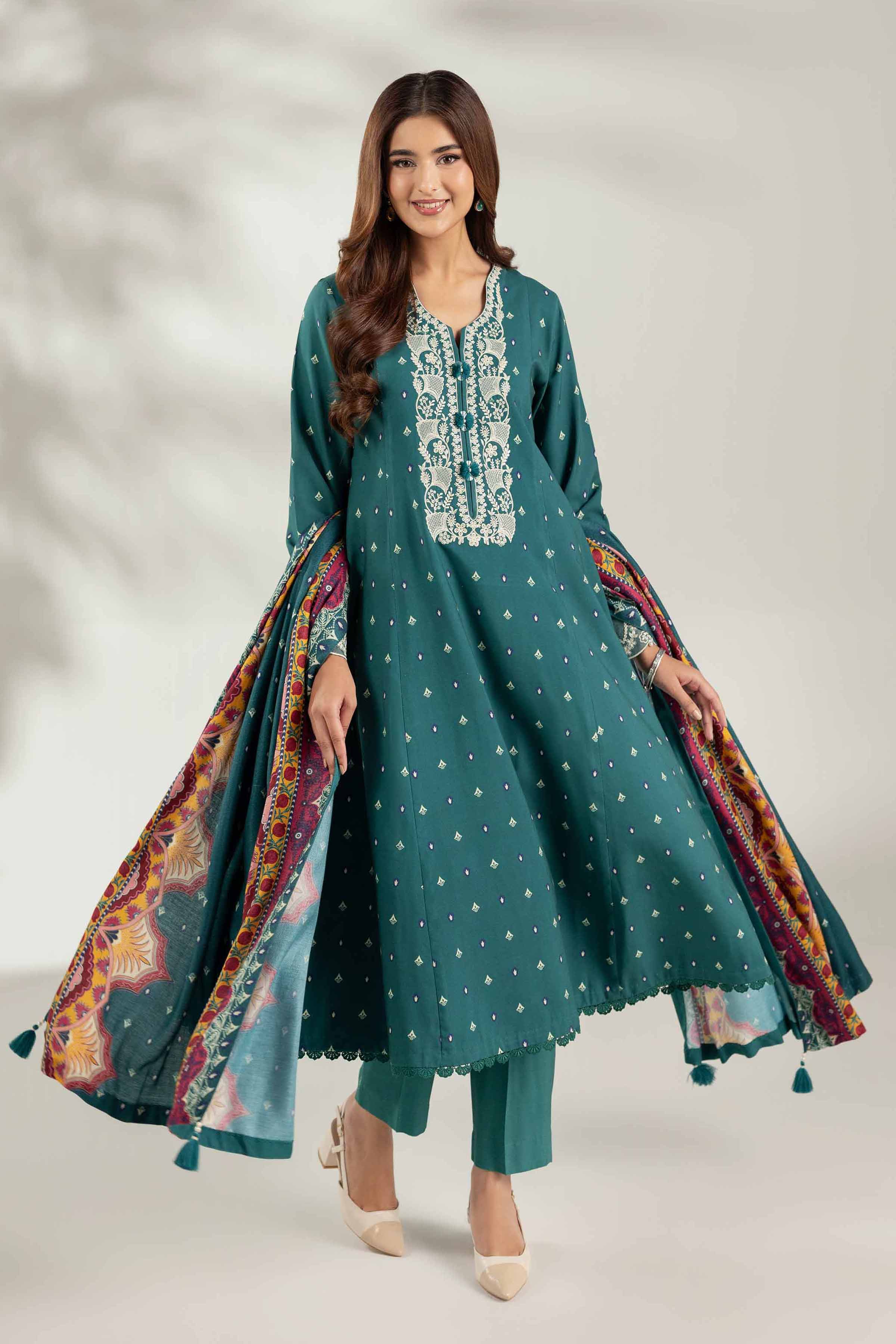 3 Piece - Printed Embroidered Suit  - 42503693 for Women - Unstitched Collection | Nishat | Shop Online