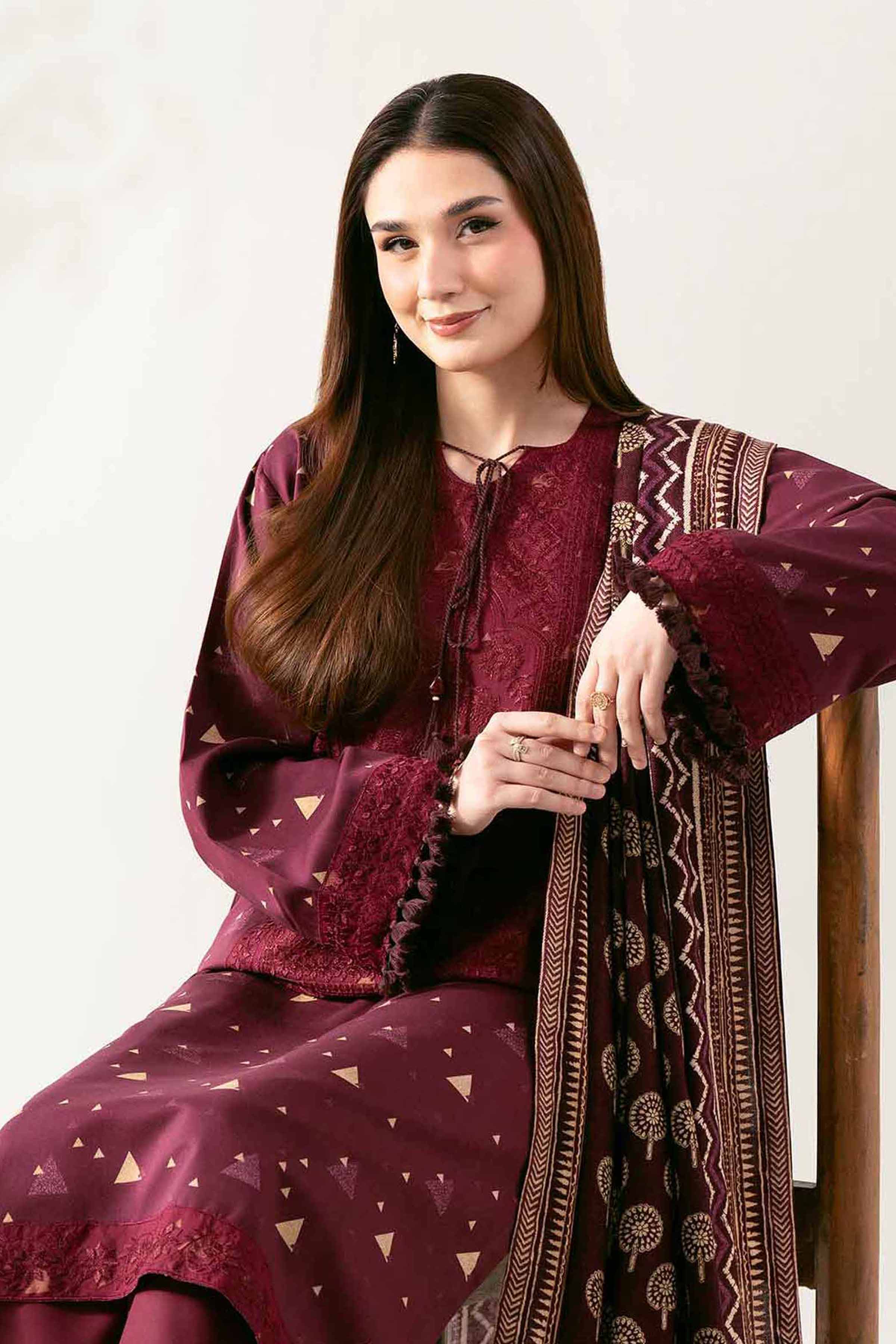 3 Piece - Printed Embroidered Suit  - 42503694 for Women - Unstitched Collection | Nishat | Shop Online
