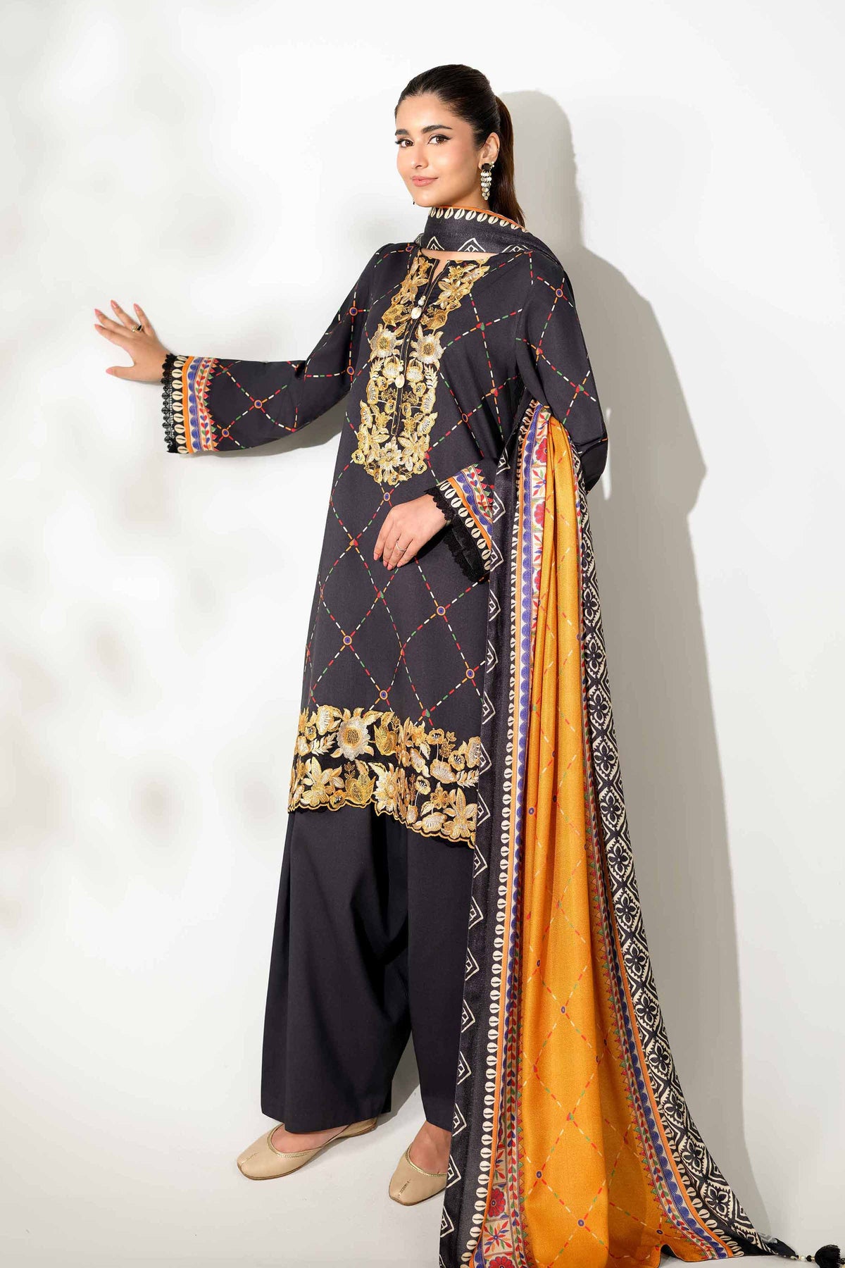 3 Piece - Printed Embroidered Suit  - 42503695 for Women - Unstitched Collection | Nishat | Shop Online