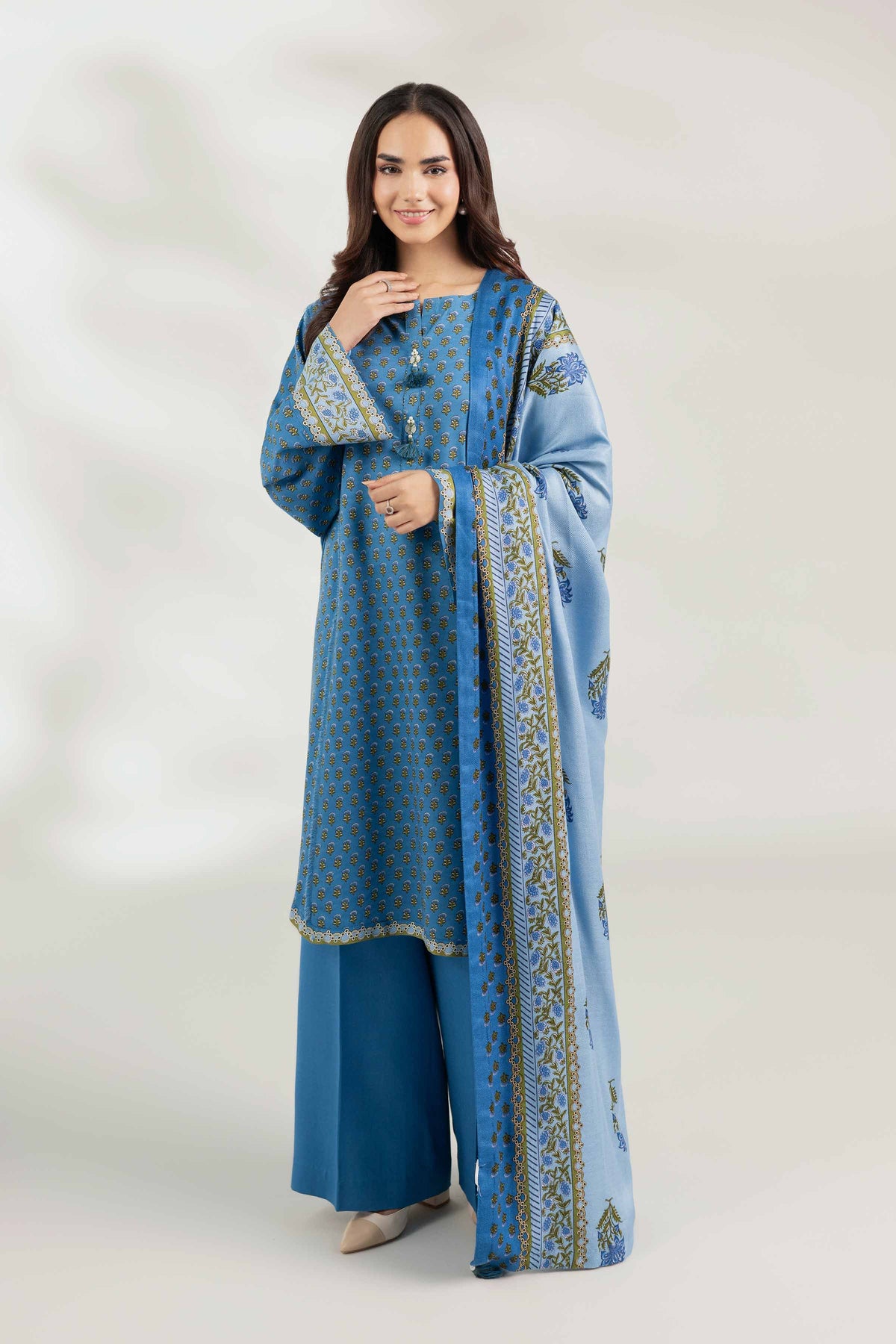 3 Piece - Printed Suit  - 42503701 for Women - Unstitched Collection | Nishat | Shop Online