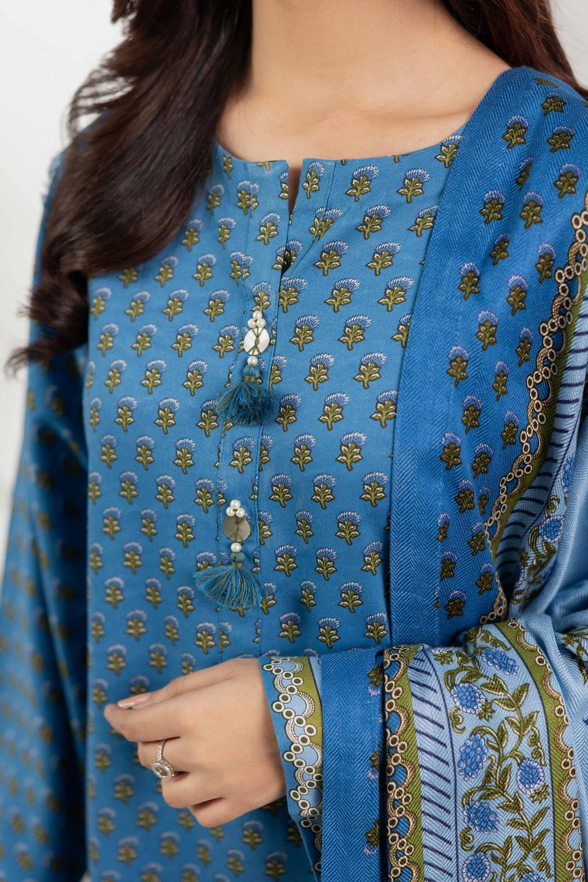 3 Piece - Printed Suit  - 42503701 for Women - Unstitched Collection | Nishat | Shop Online