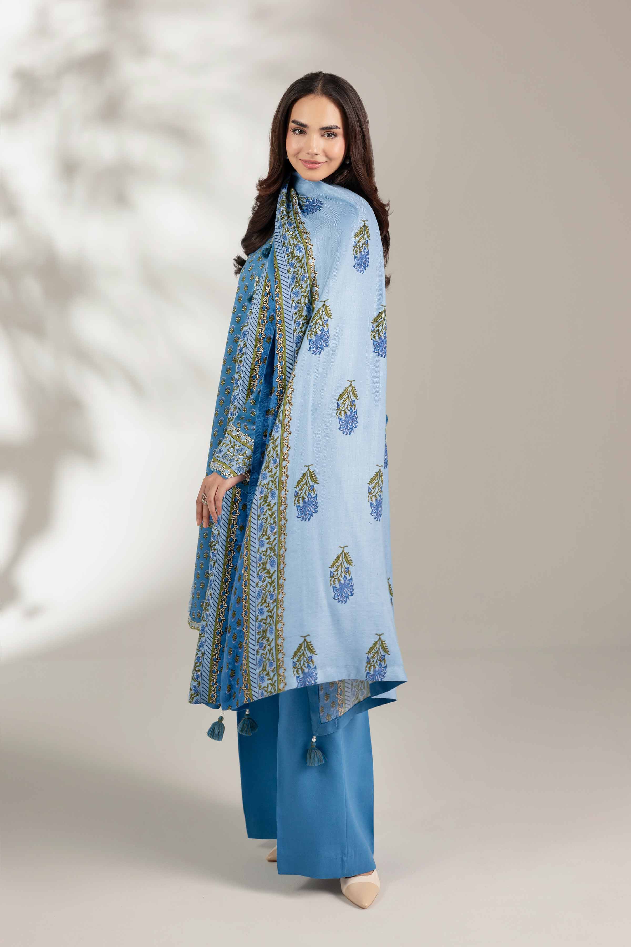 3 Piece - Printed Suit  - 42503701 for Women - Unstitched Collection | Nishat | Shop Online