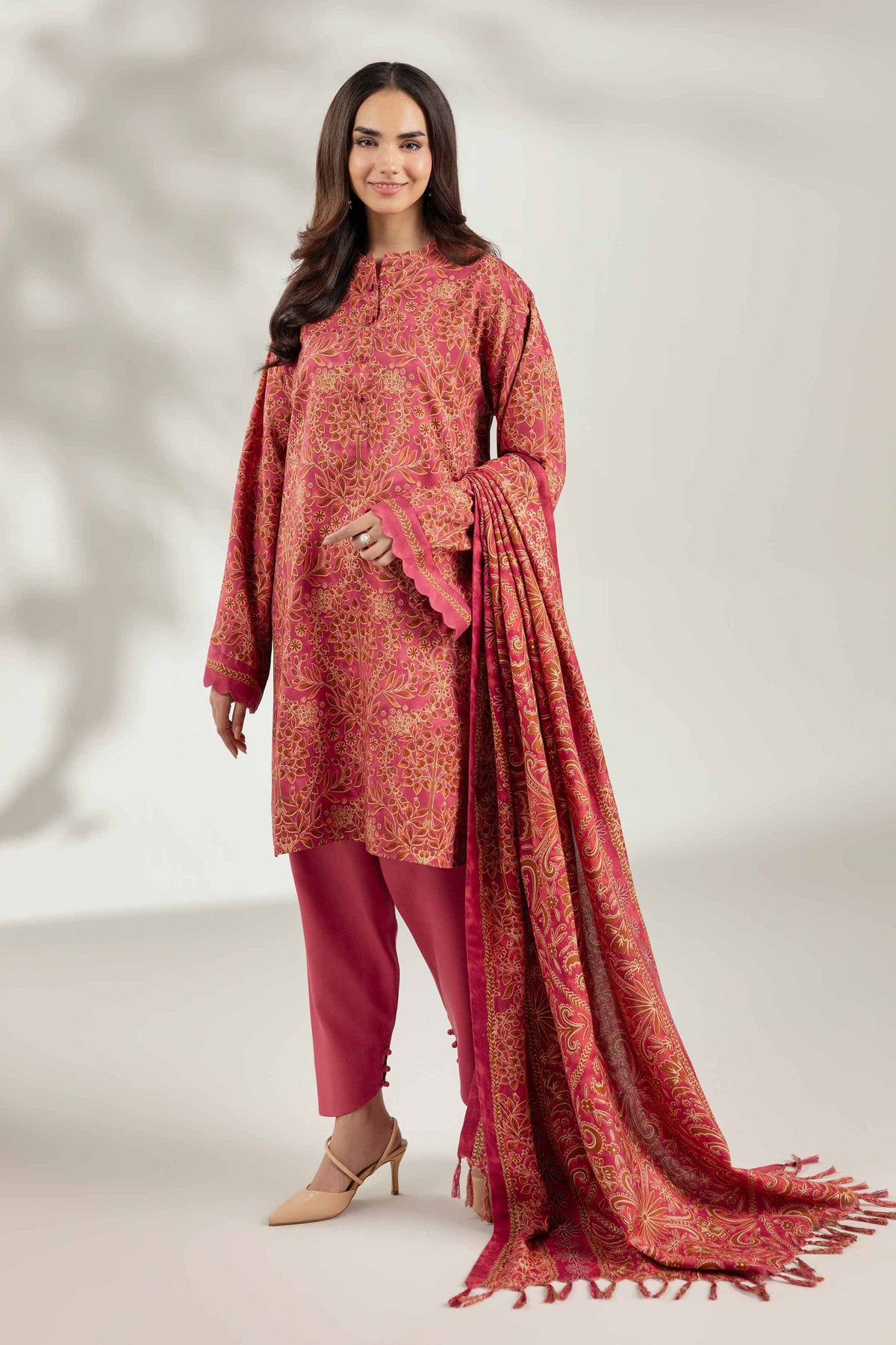 3 Piece - Printed Suit  - 42503704 for Women - Unstitched Collection | Nishat | Shop Online