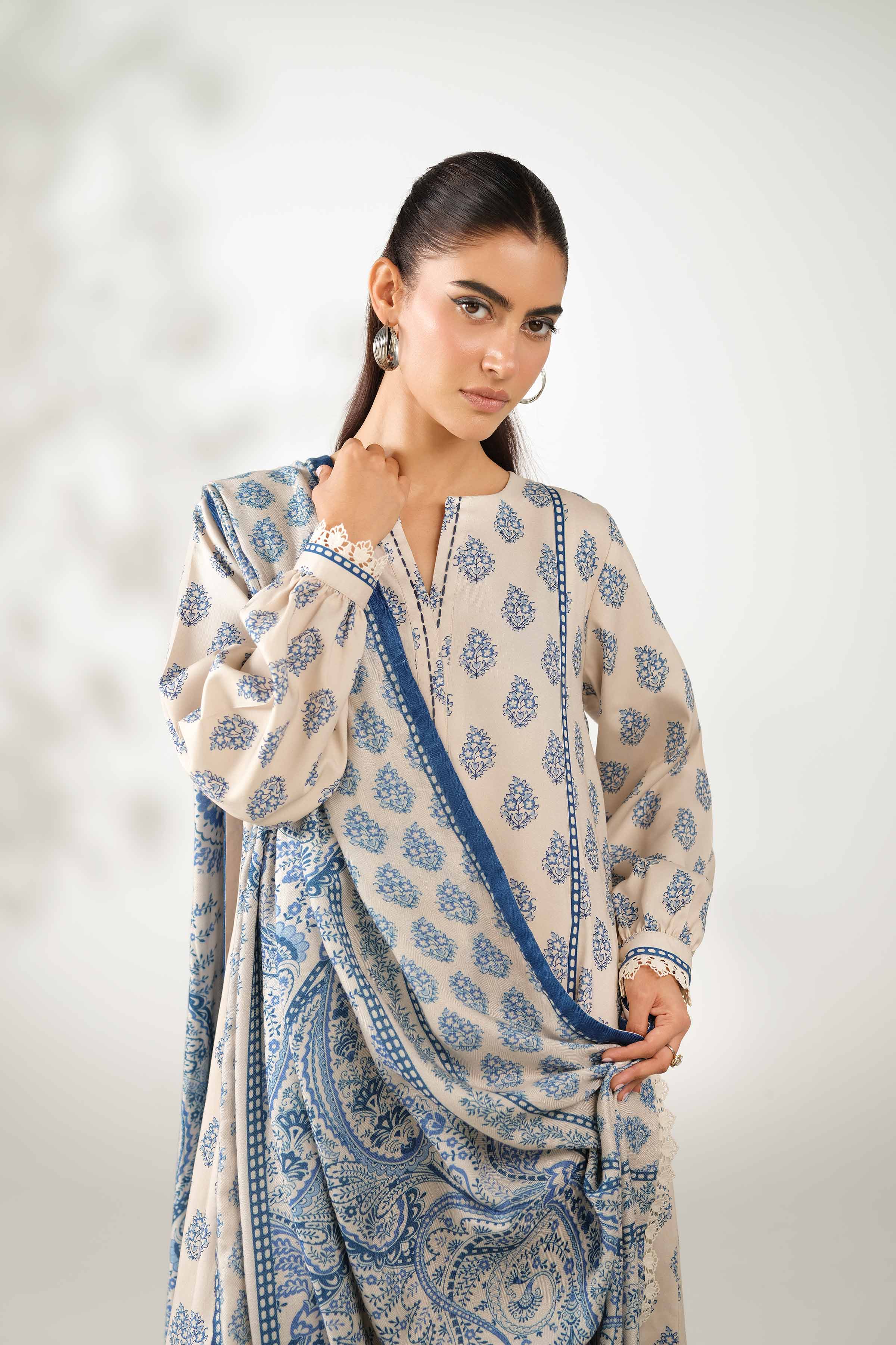 3 Piece - Printed Suit  - 42503705 for Women - Unstitched Collection | Nishat | Shop Online