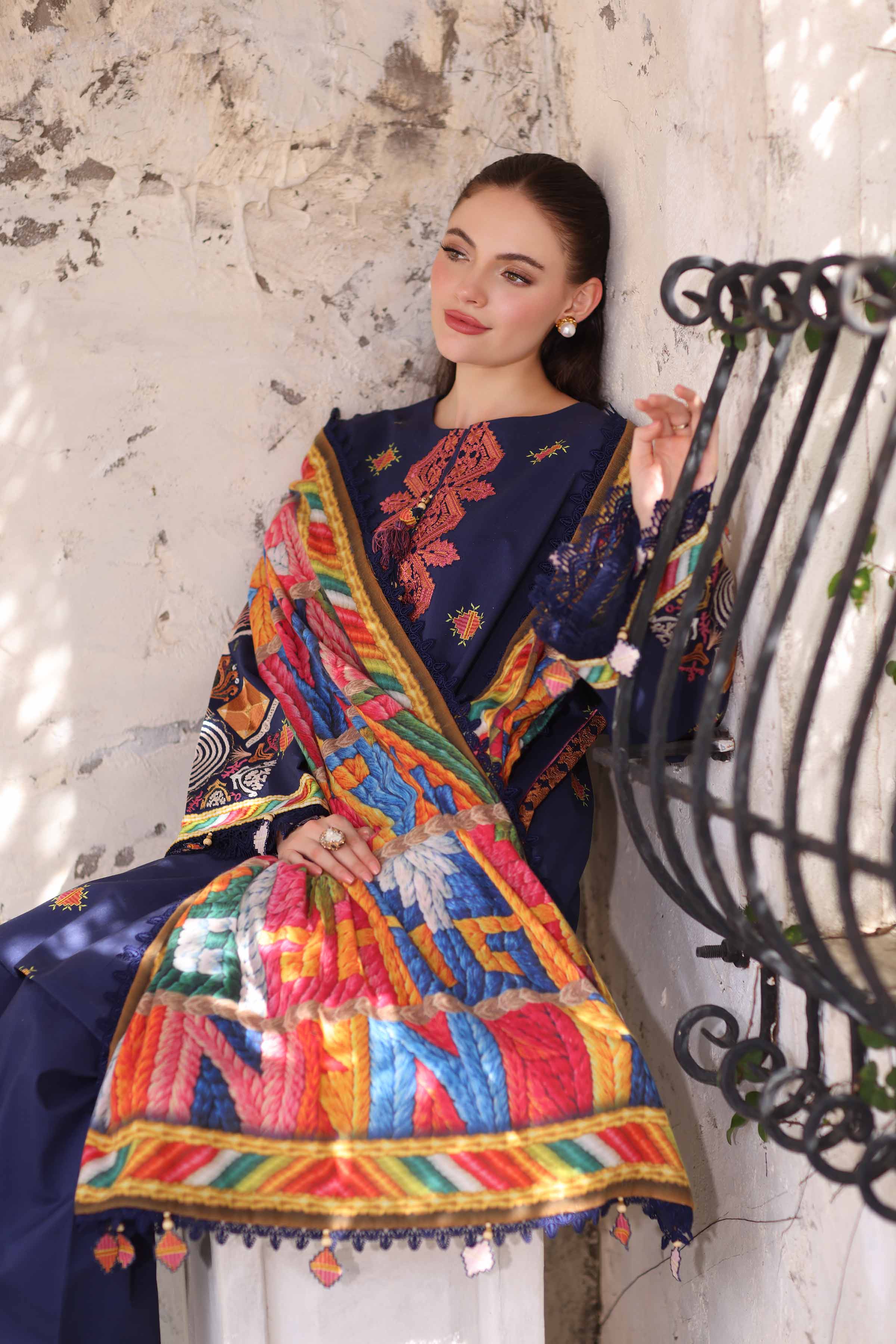 3 Piece - Digital Printed Embroidered Suit - 42503721 for Women - Unstitched Collection | Nishat | Shop Online