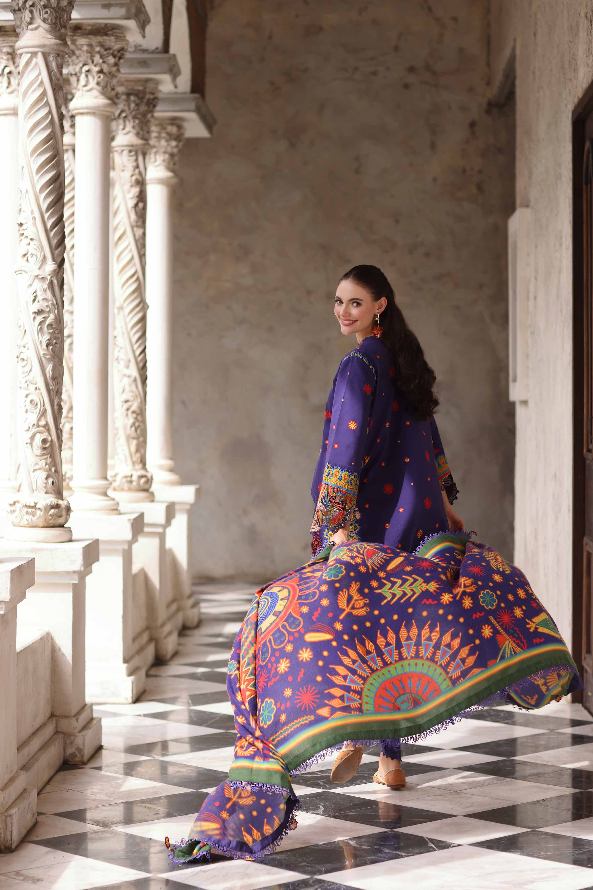 3 Piece - Digital Printed Embroidered Suit - 42503723 for Women - Unstitched Collection | Nishat | Shop Online