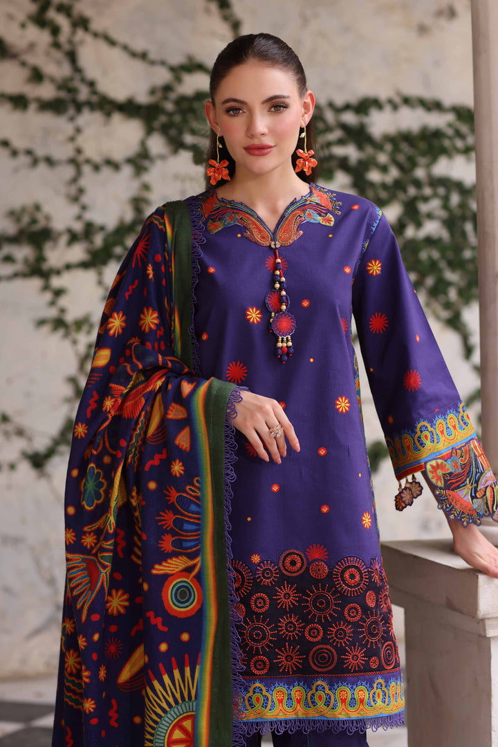 3 Piece - Digital Printed Embroidered Suit - 42503723 for Women - Unstitched Collection | Nishat | Shop Online