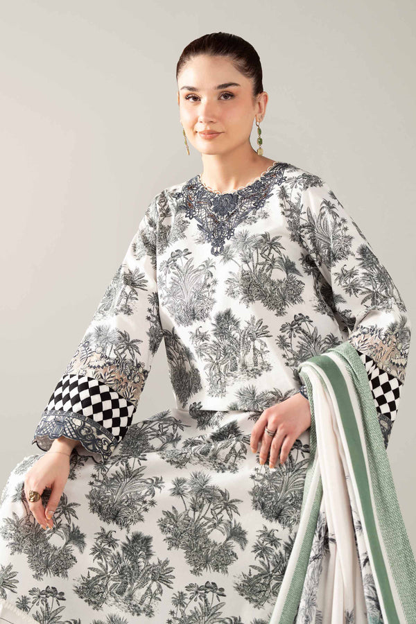 3 Piece - Printed Embroidered Suit - 42503725 for Women - Unstitched Collection | Nishat | Shop Online