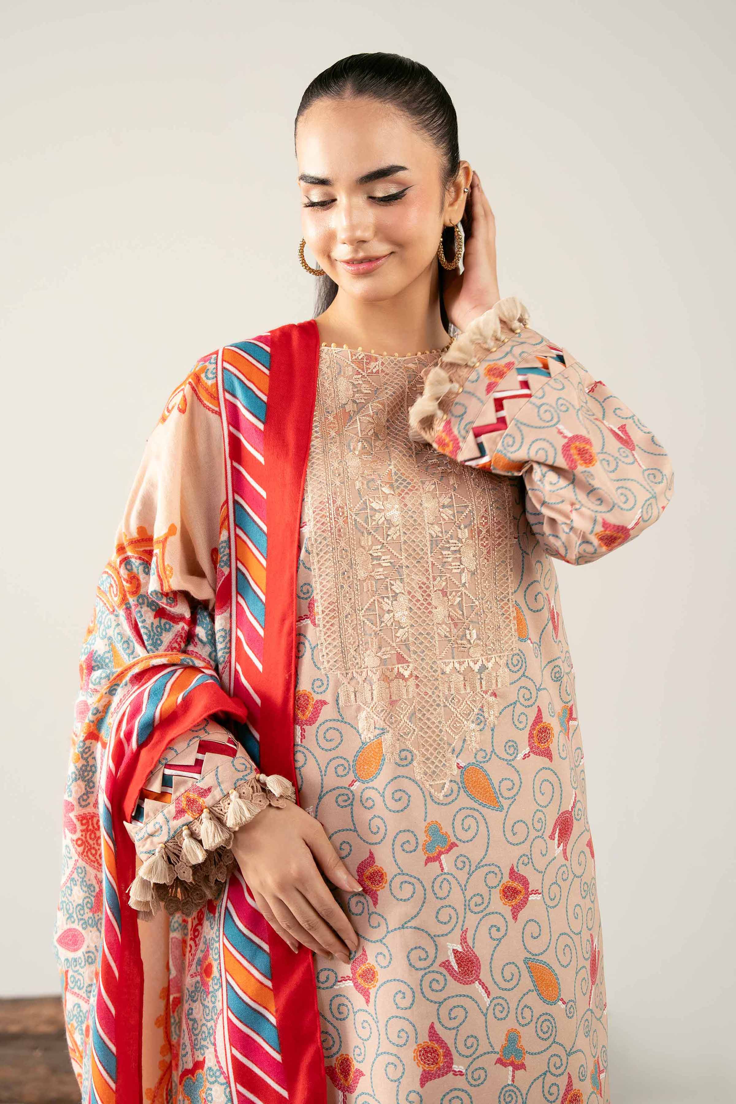 3 Piece - Printed Embroidered Suit - 42503726 for Women - Unstitched Collection | Nishat | Shop Online
