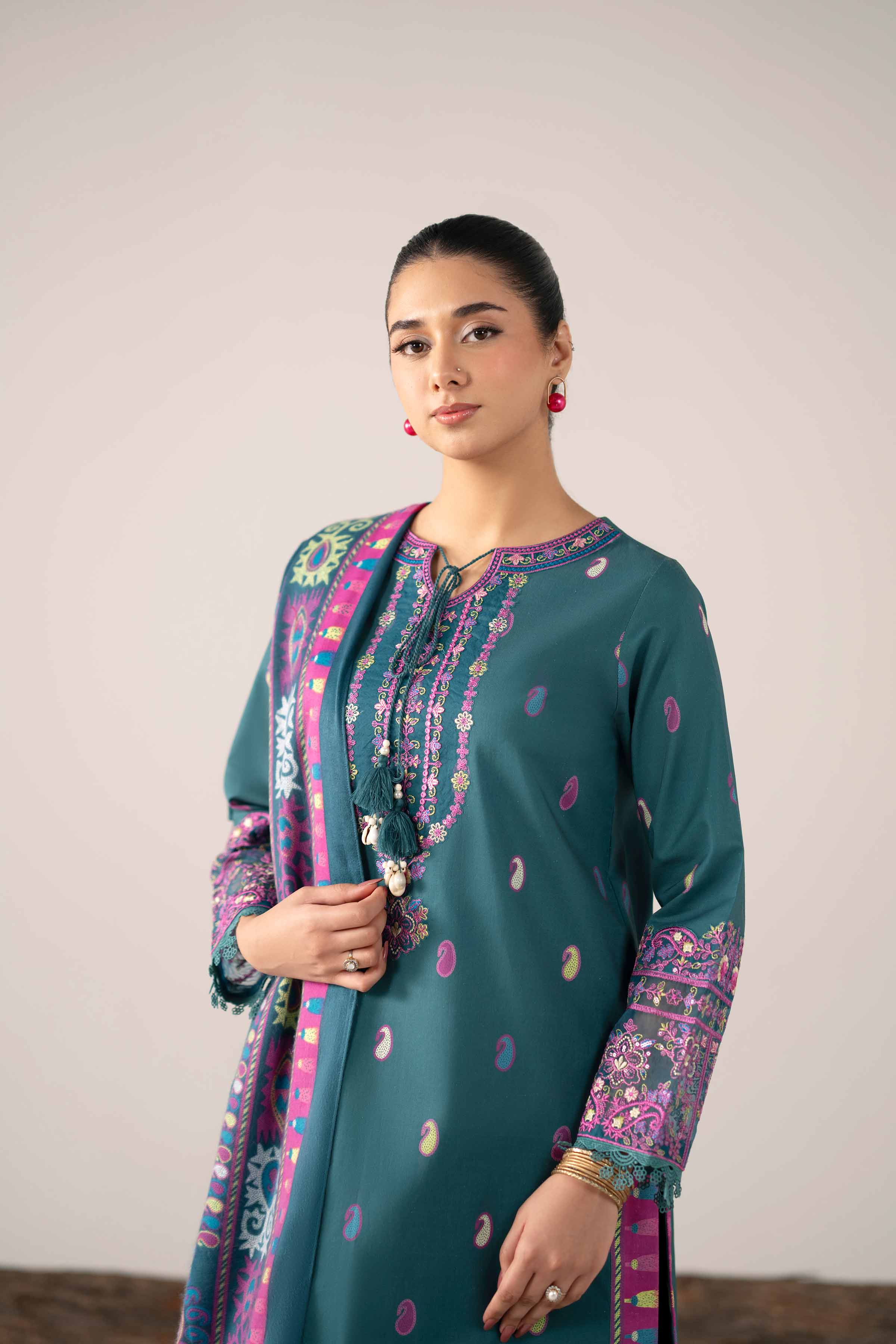3 Piece - Printed Embroidered Suit - 42503727 for Women - Unstitched Collection | Nishat | Shop Online