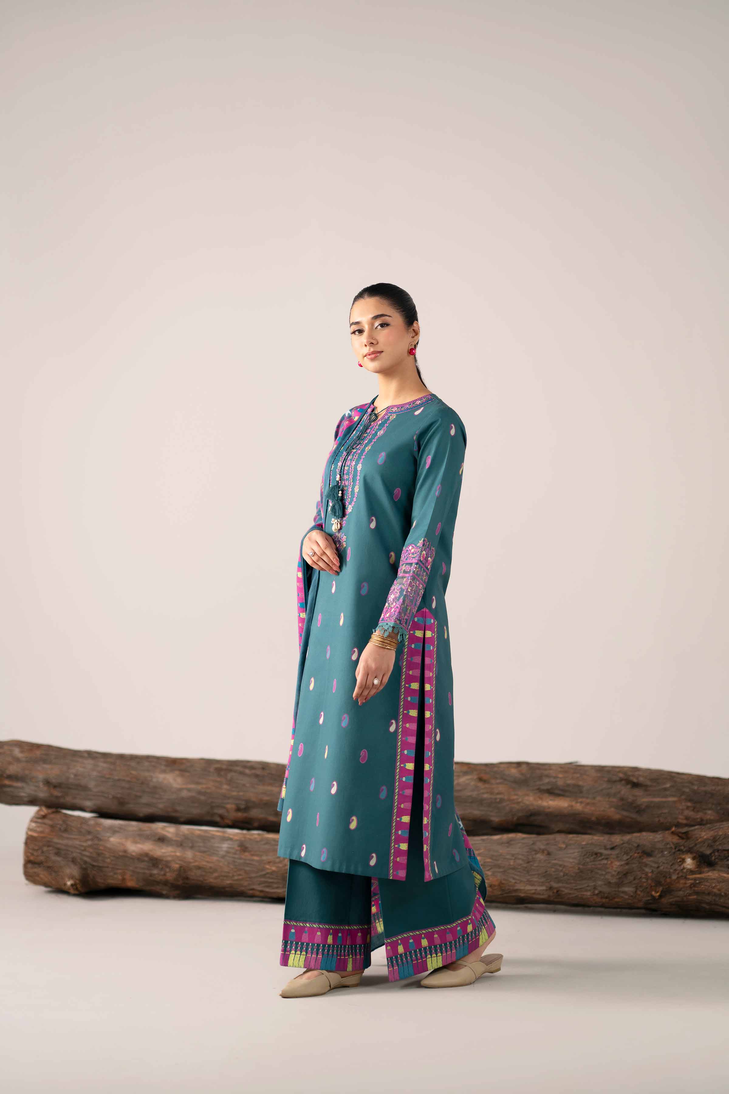 3 Piece - Printed Embroidered Suit - 42503727 for Women - Unstitched Collection | Nishat | Shop Online