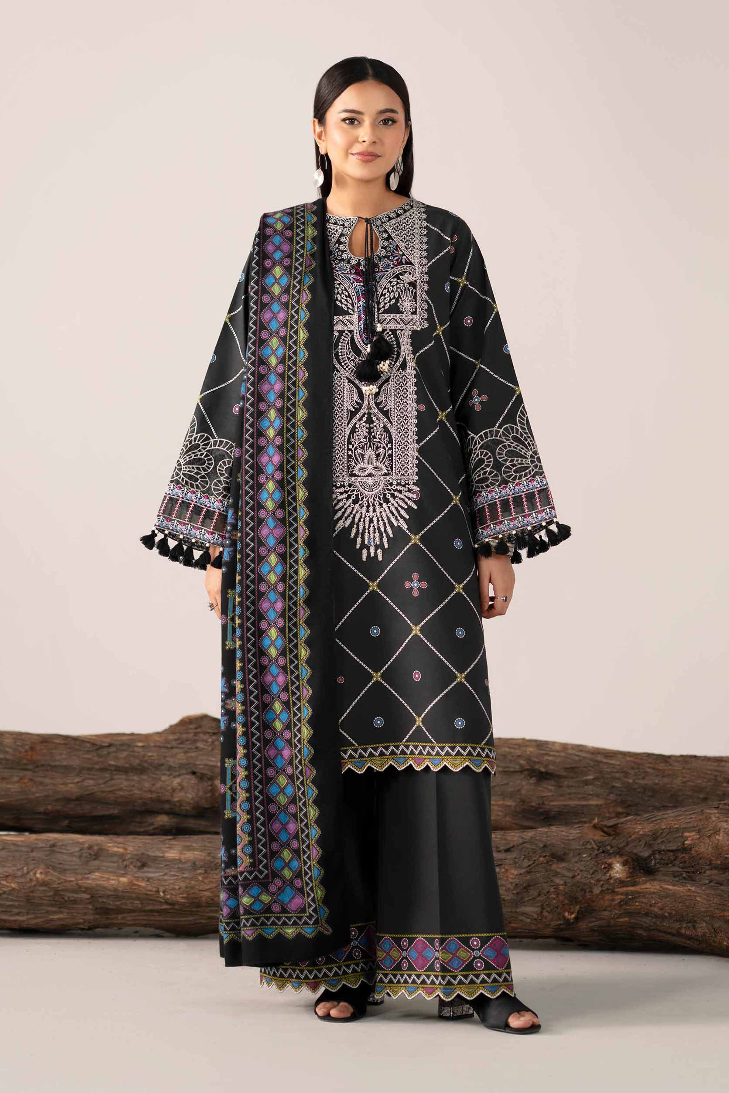 3 Piece - Printed Embroidered Suit - 42503729 for Women - Unstitched Collection | Nishat | Shop Online