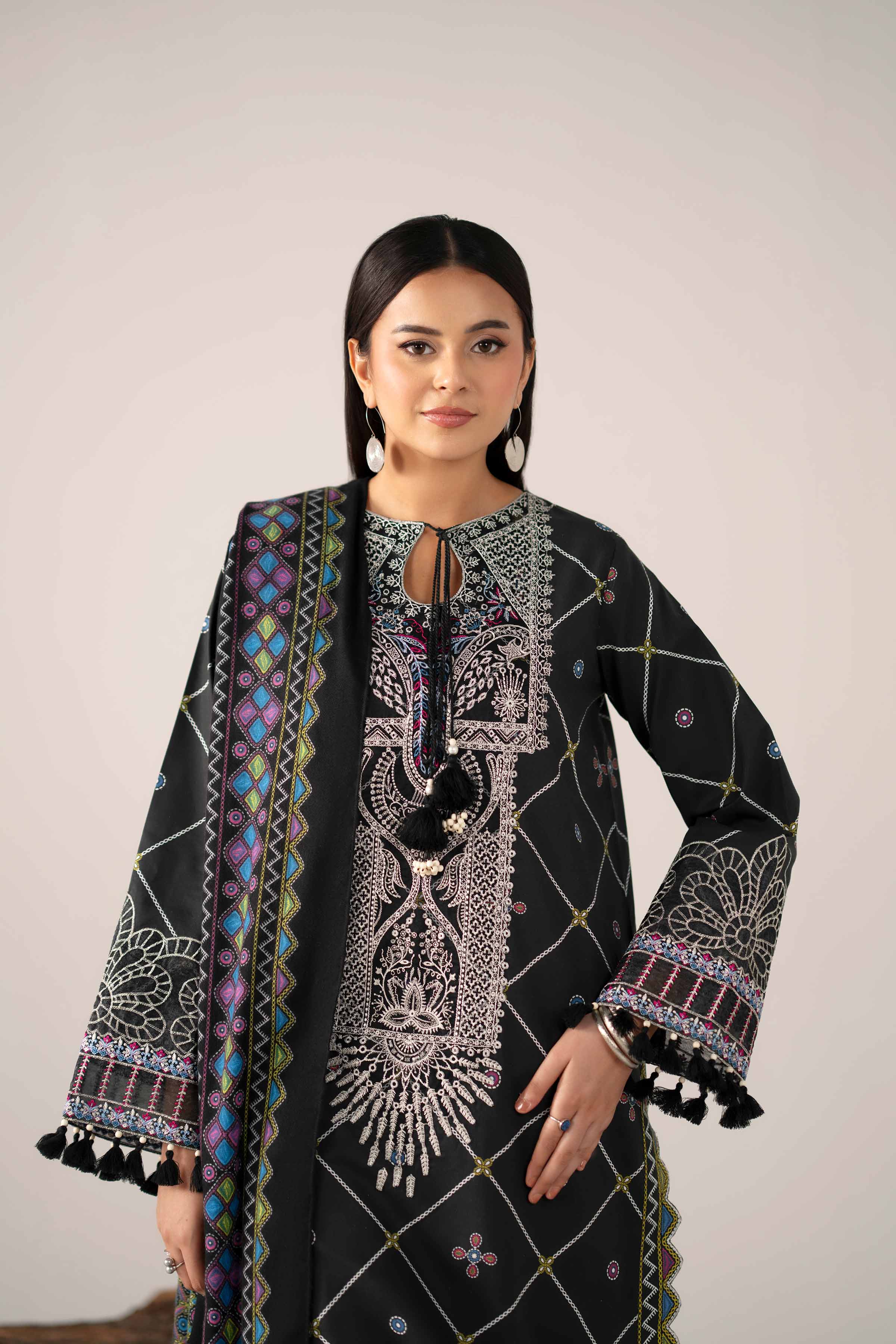 3 Piece - Printed Embroidered Suit - 42503729 for Women - Unstitched Collection | Nishat | Shop Online