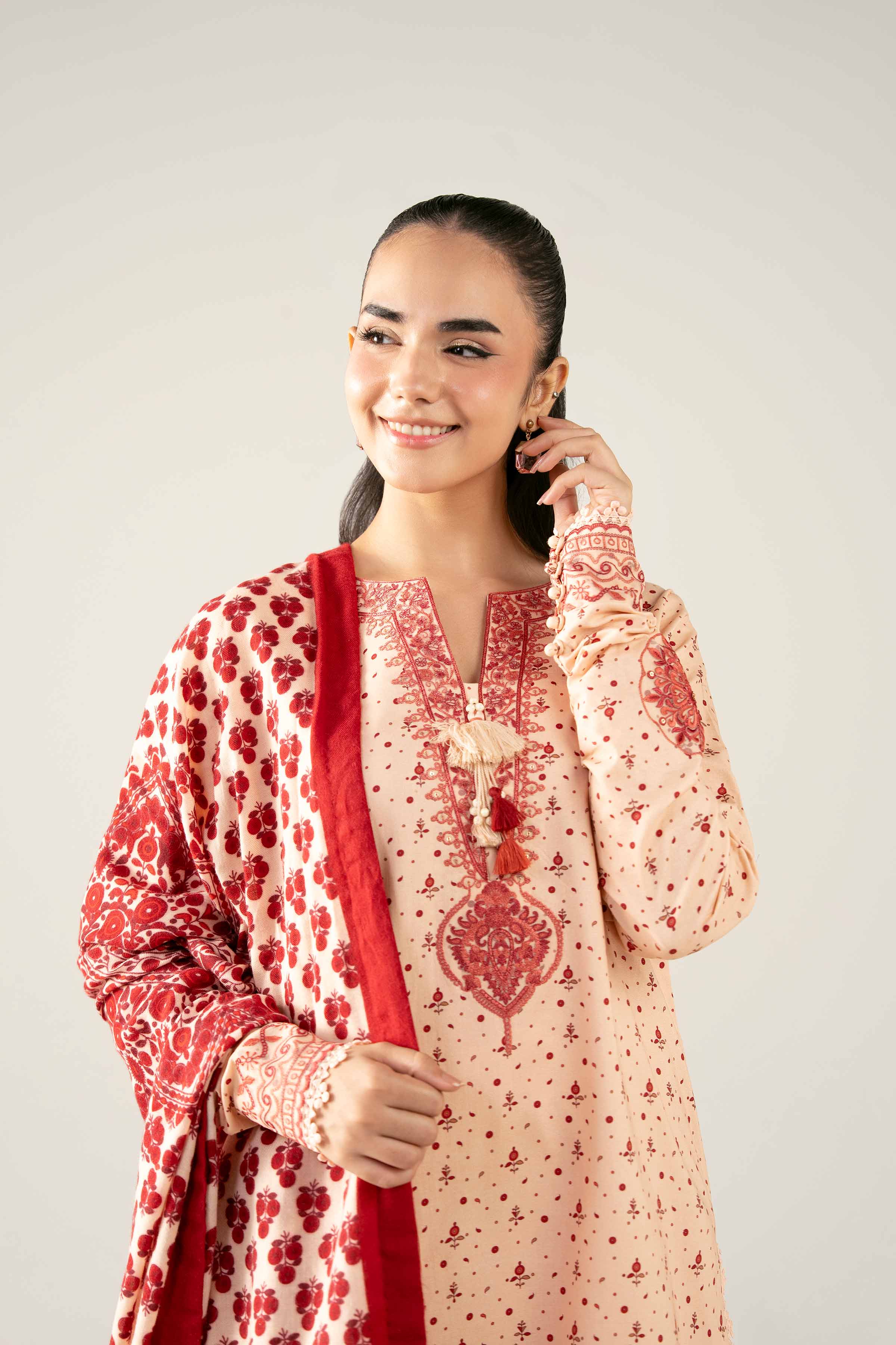 3 Piece - Printed Embroidered Suit - 42503730 for Women - Unstitched Collection | Nishat | Shop Online