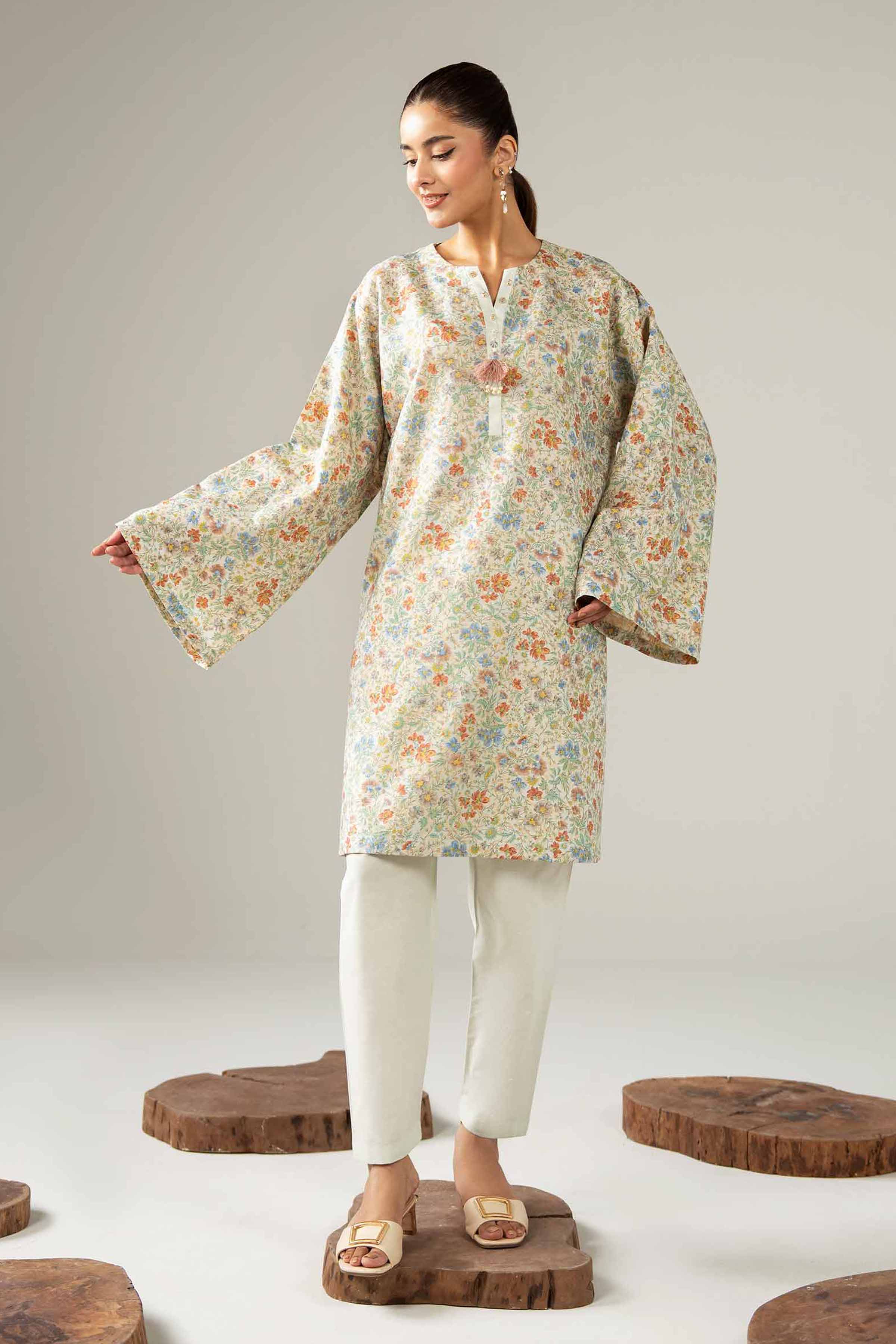 1 Piece - Digital Printed Loose Fabric - 42504073 for Women - Freedom To Buy Collection | Nishat | Shop Online